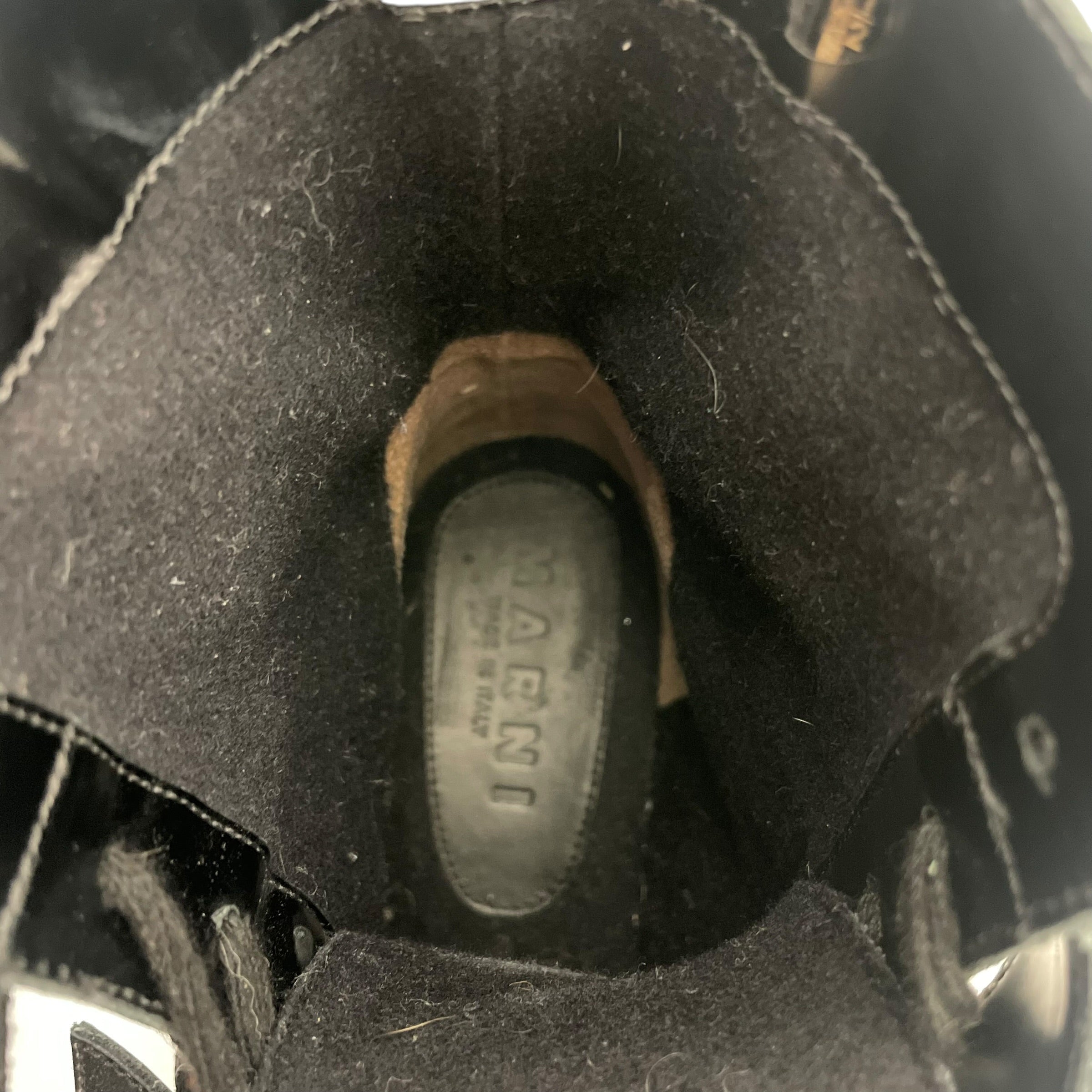 MARNI/Boots/US 6.5/Leather/BLK/double buckle combat view 3