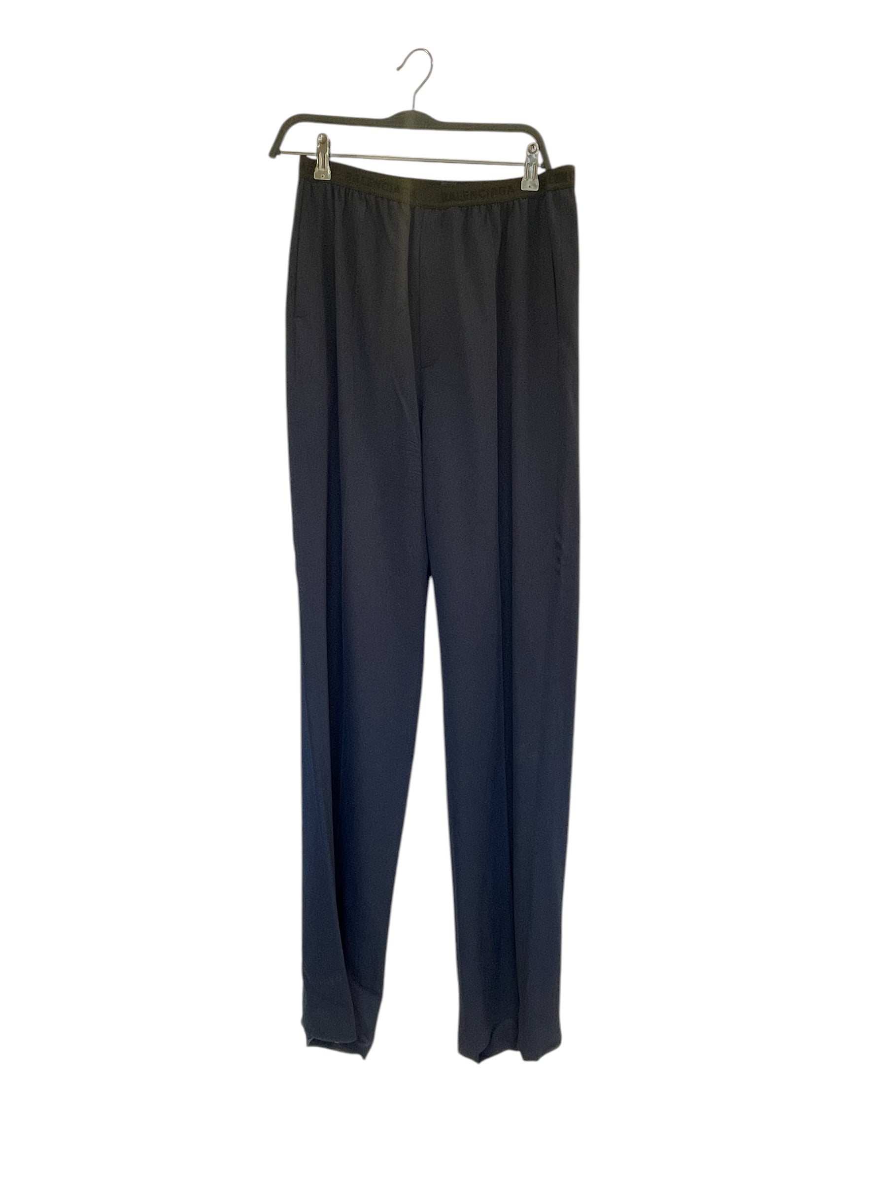 BALENCIAGA/Bottoms/46/Cotton/NVY/balncy trousers elestic wb view 1