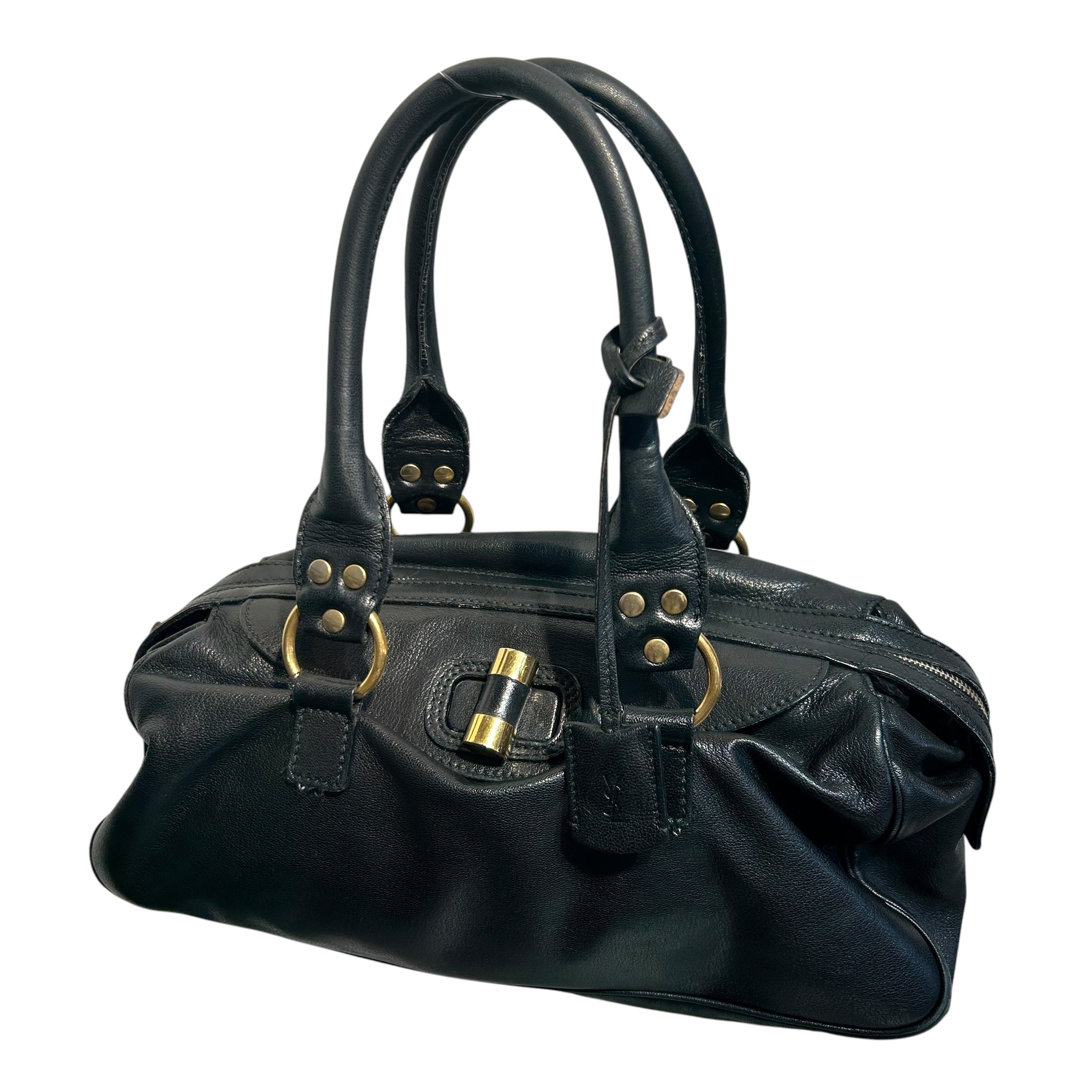 YVES SAINT LAURENT/Hand Bag/Leather/BLK/Muse Bowler view 1