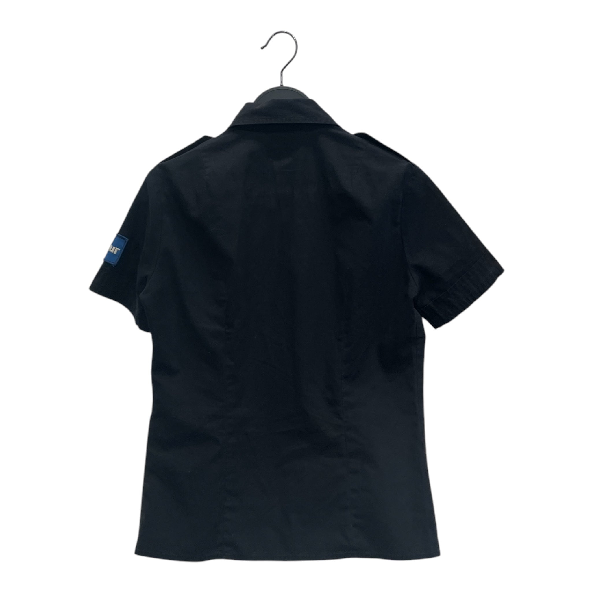 HYSTERIC GLAMOUR/SS Blouse/S/Cotton/BLK/WORK SHIRT W PATCHES view 2
