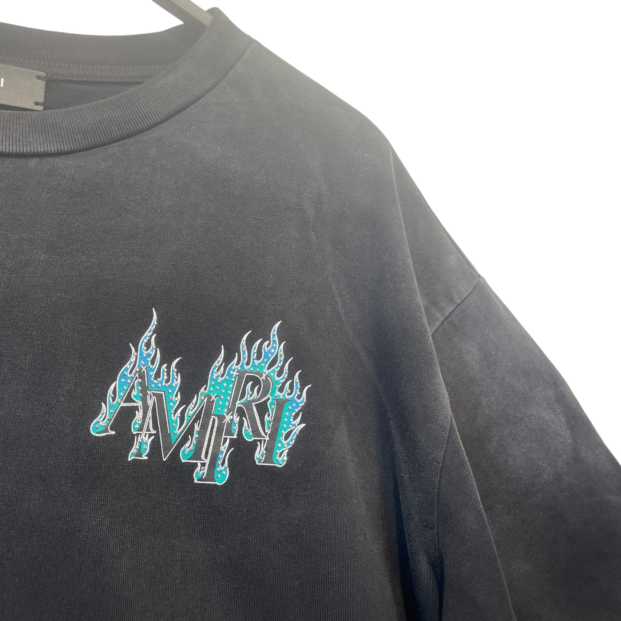 AMIRI/T-Shirt/XL/Cotton/BLK/NWT FLAME LOGO view 6