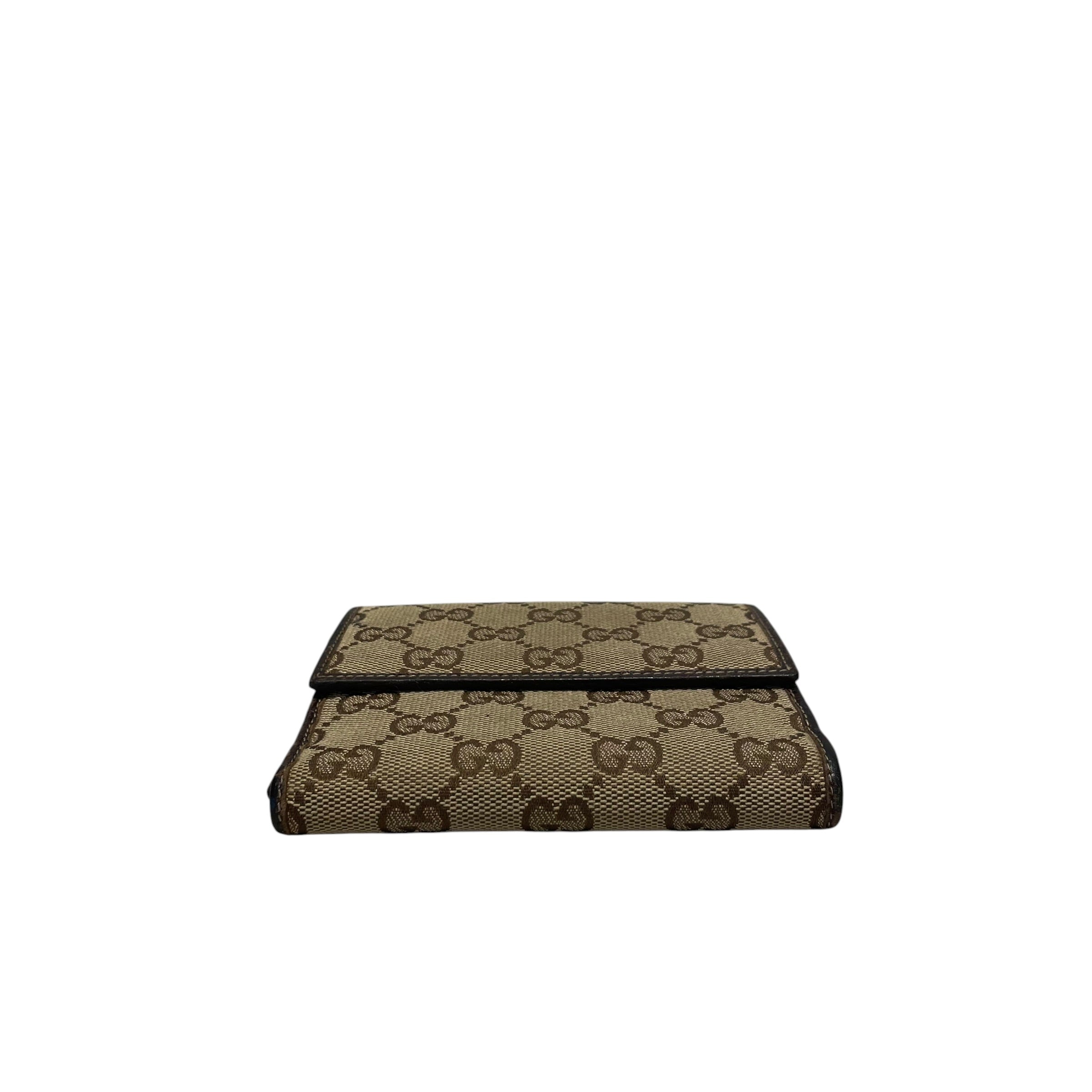 GUCCI/Bifold Wallet/BRW/L's/GG Canvas view 3