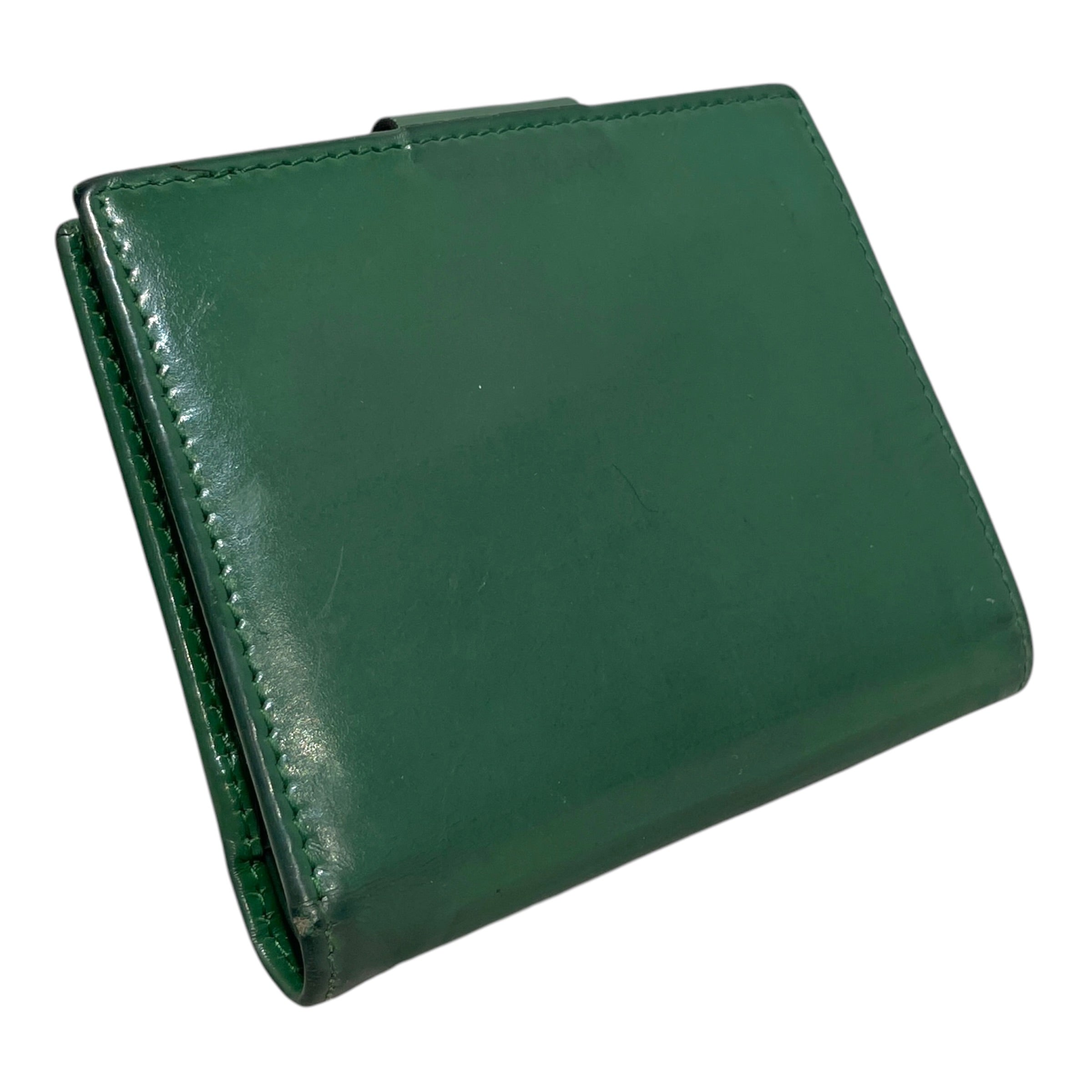 Salvatore Ferragamo/Bifold Wallet/Leather/GRN/L's/Gancini Compact Wallet view 2