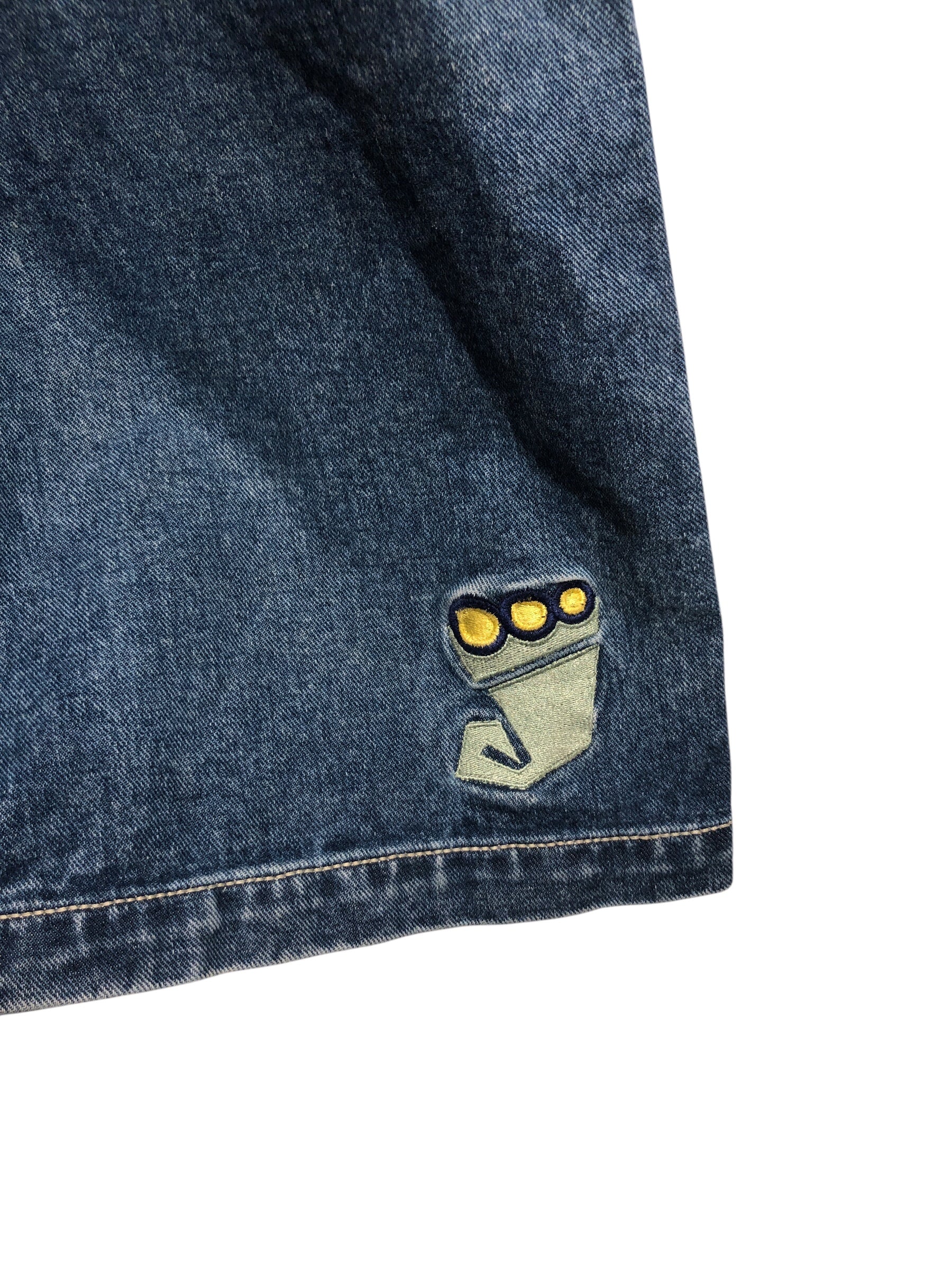 JNCO/Shorts/36/Denim/IDG/EMBROIDERED GREEN J view 3