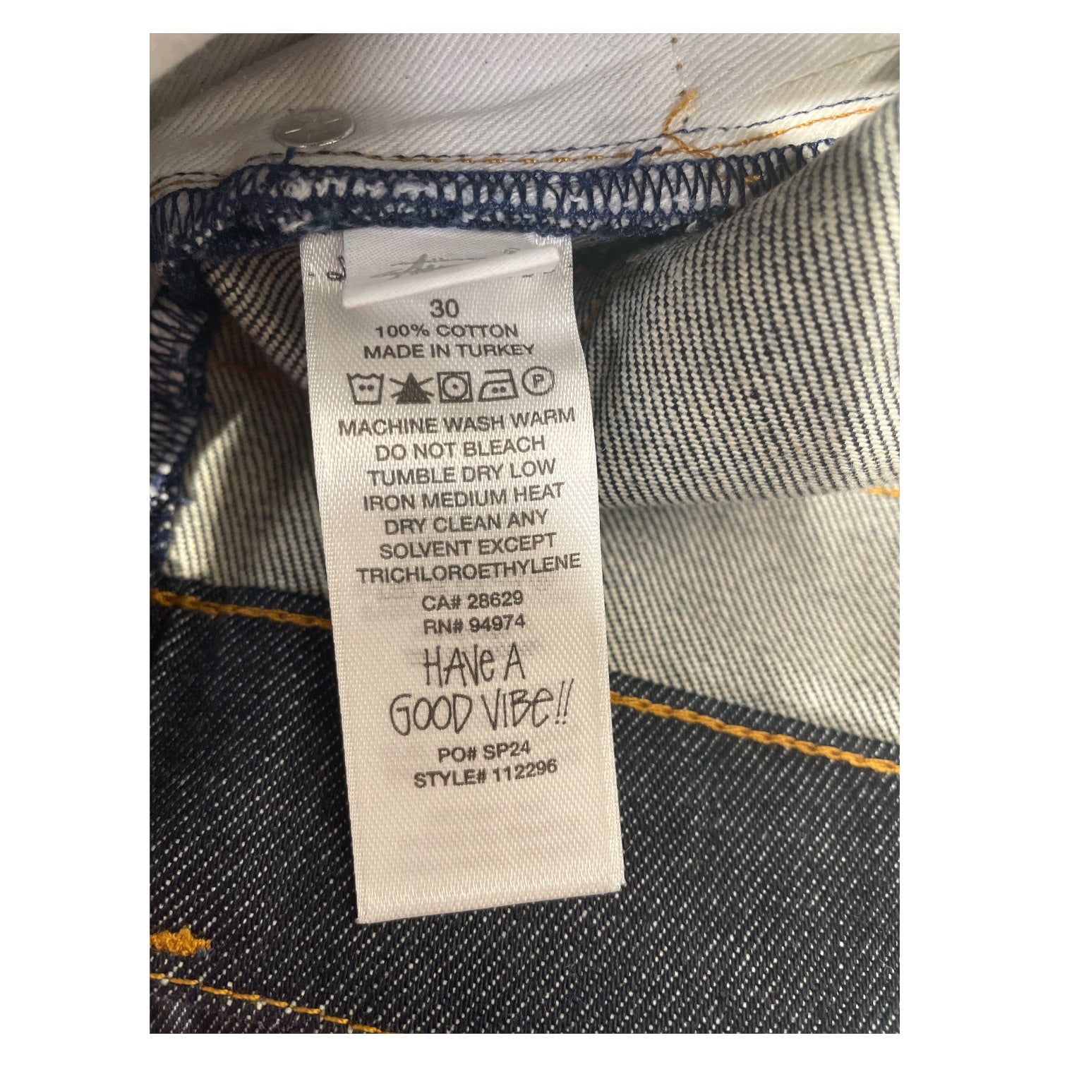 STUSSY/Shorts/30/Denim/NVY/Button Fly/BIGOL view 4