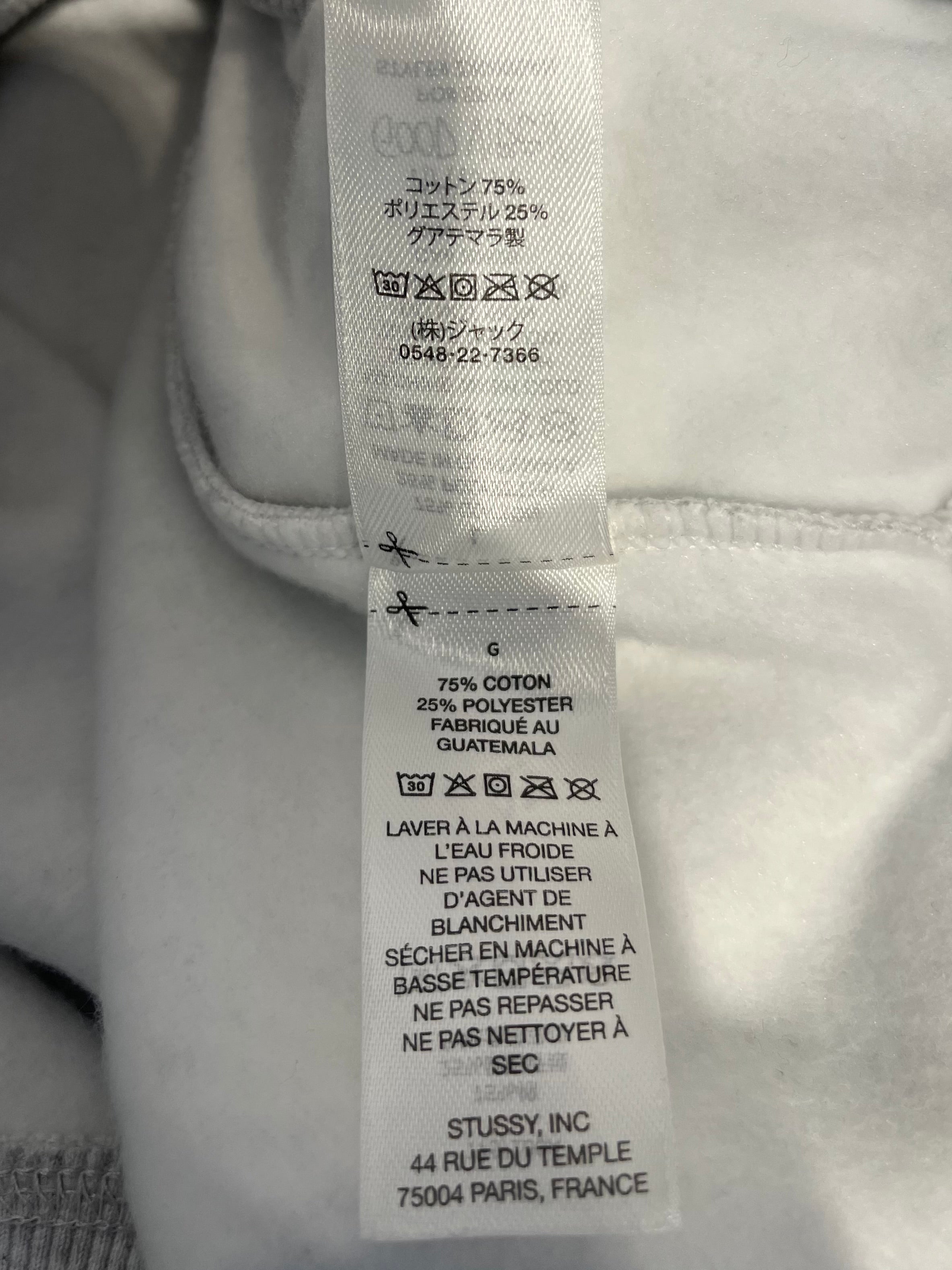 STUSSY/Hoodie/L/Cotton/GRY/WAVE LOGO HOODIE view 6