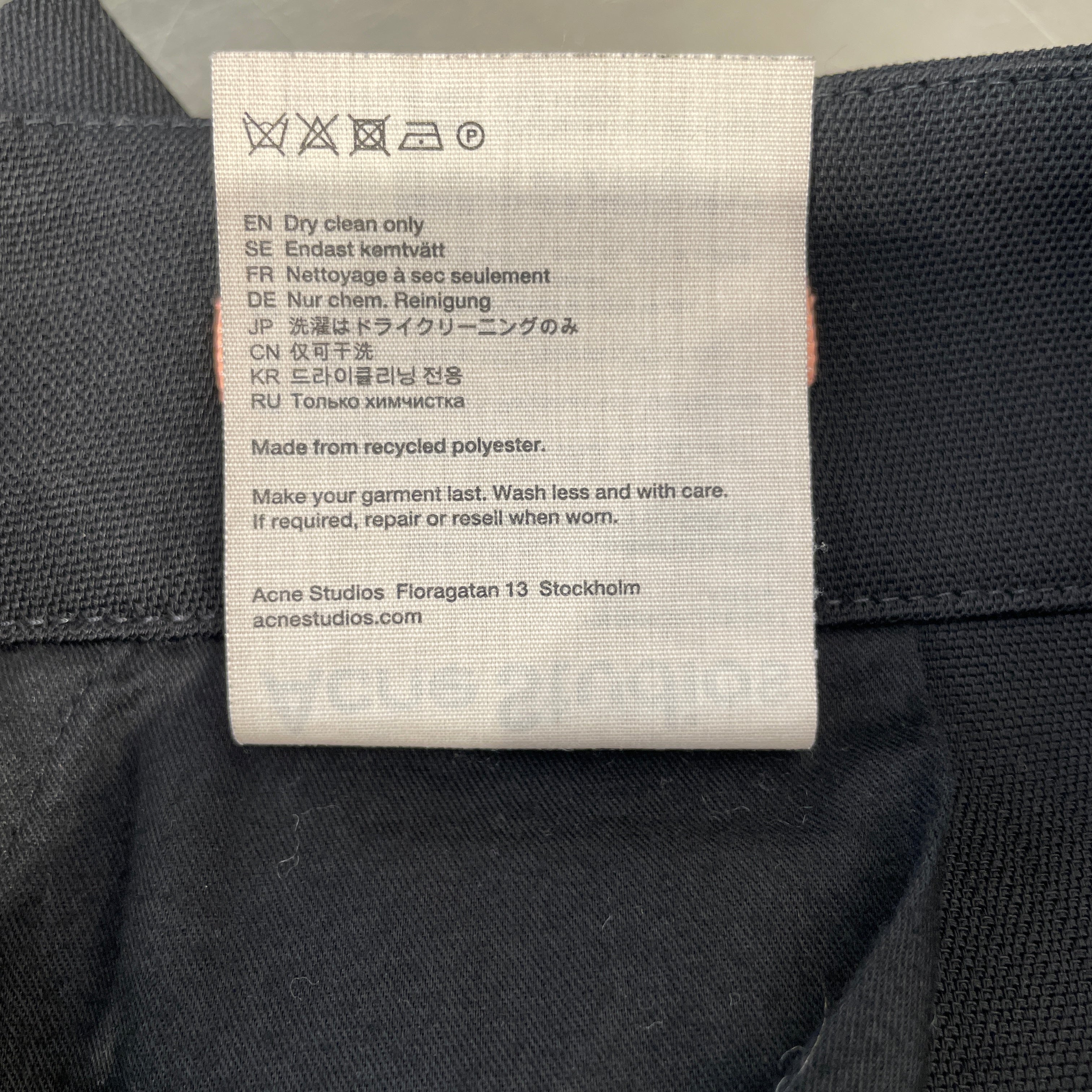 Acne Studios/Shorts/36/Wool/BLK/short view 4