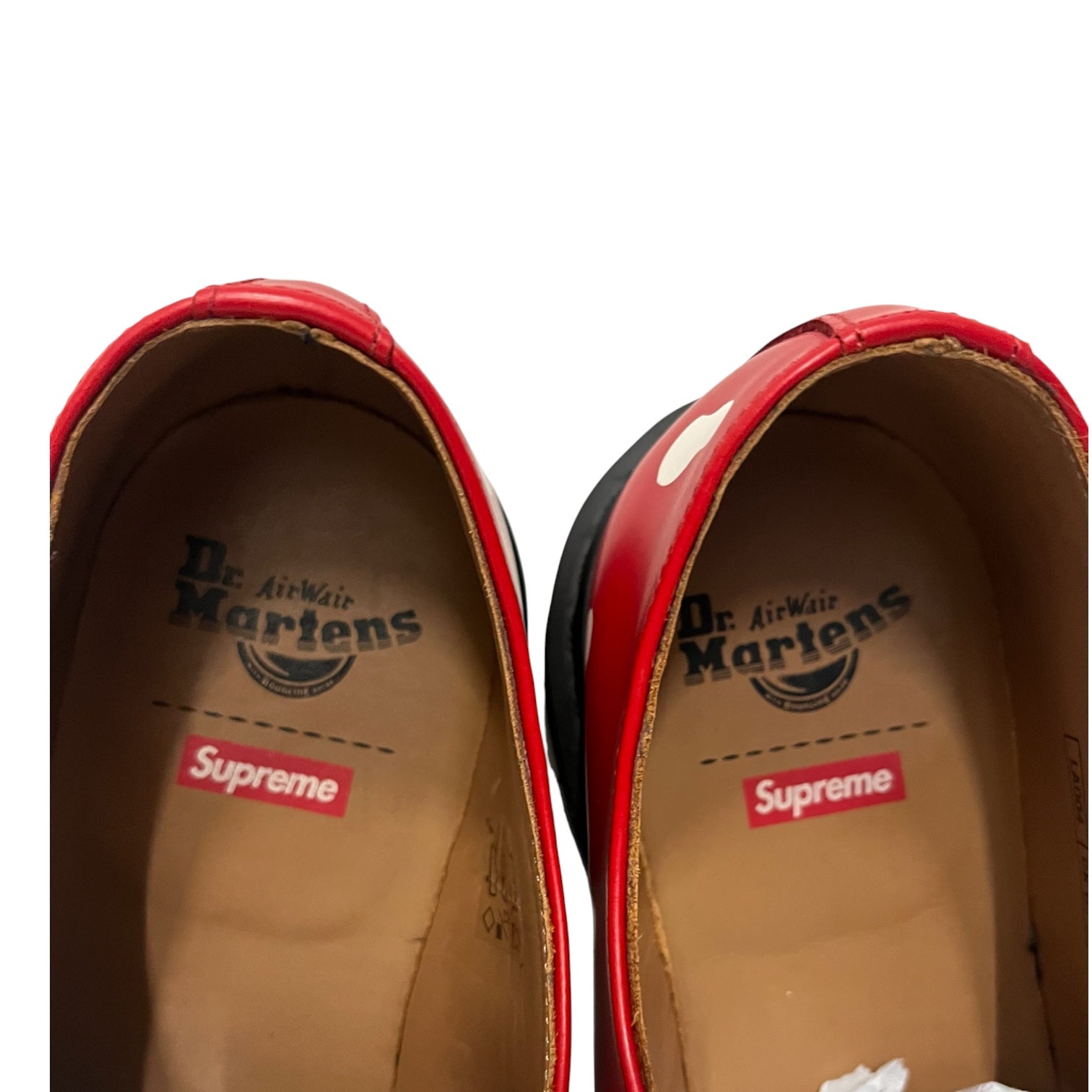 Supreme/Dr.Martens/Loafers/US 10.5/Graphic/Leather/RED/skull view 3