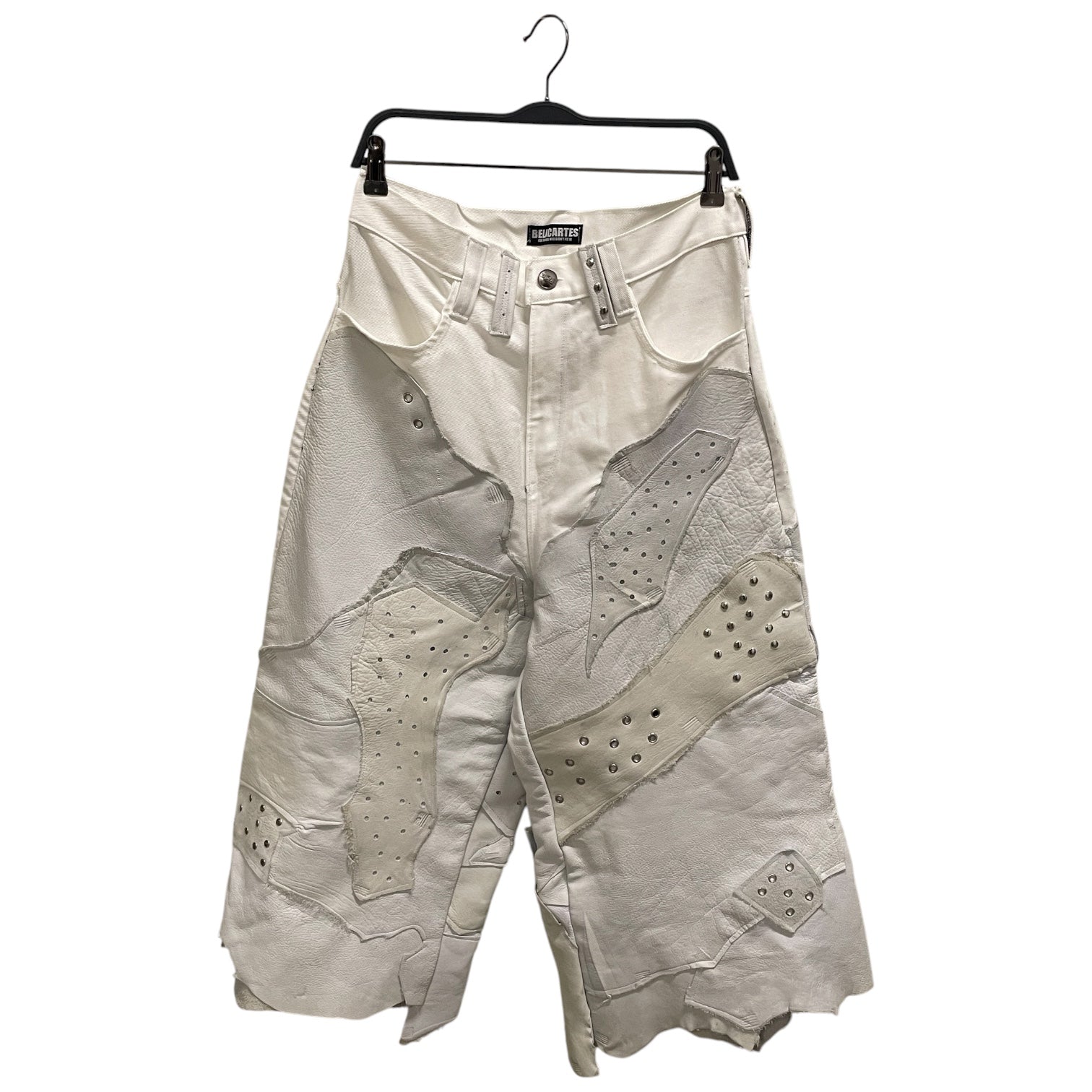 BELACARTES/Shorts/OS/Leather/WHT/AVANT GARDE/FOR UZI view 1