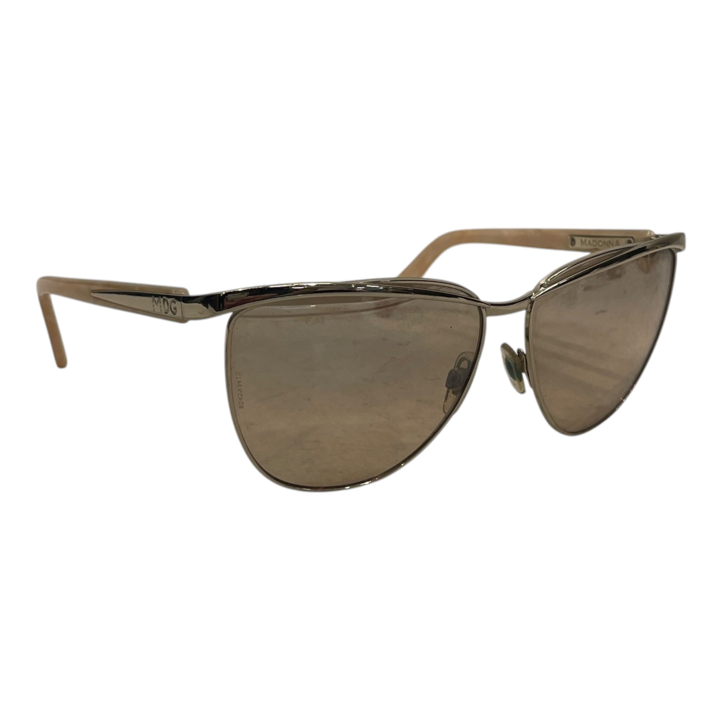 DOLCE&GABBANA/DOLCE&GABBANA/Sunglasses/Plastic/BEG/MADONNA PEARL FRAME/MADONNA 2087 479 view 1