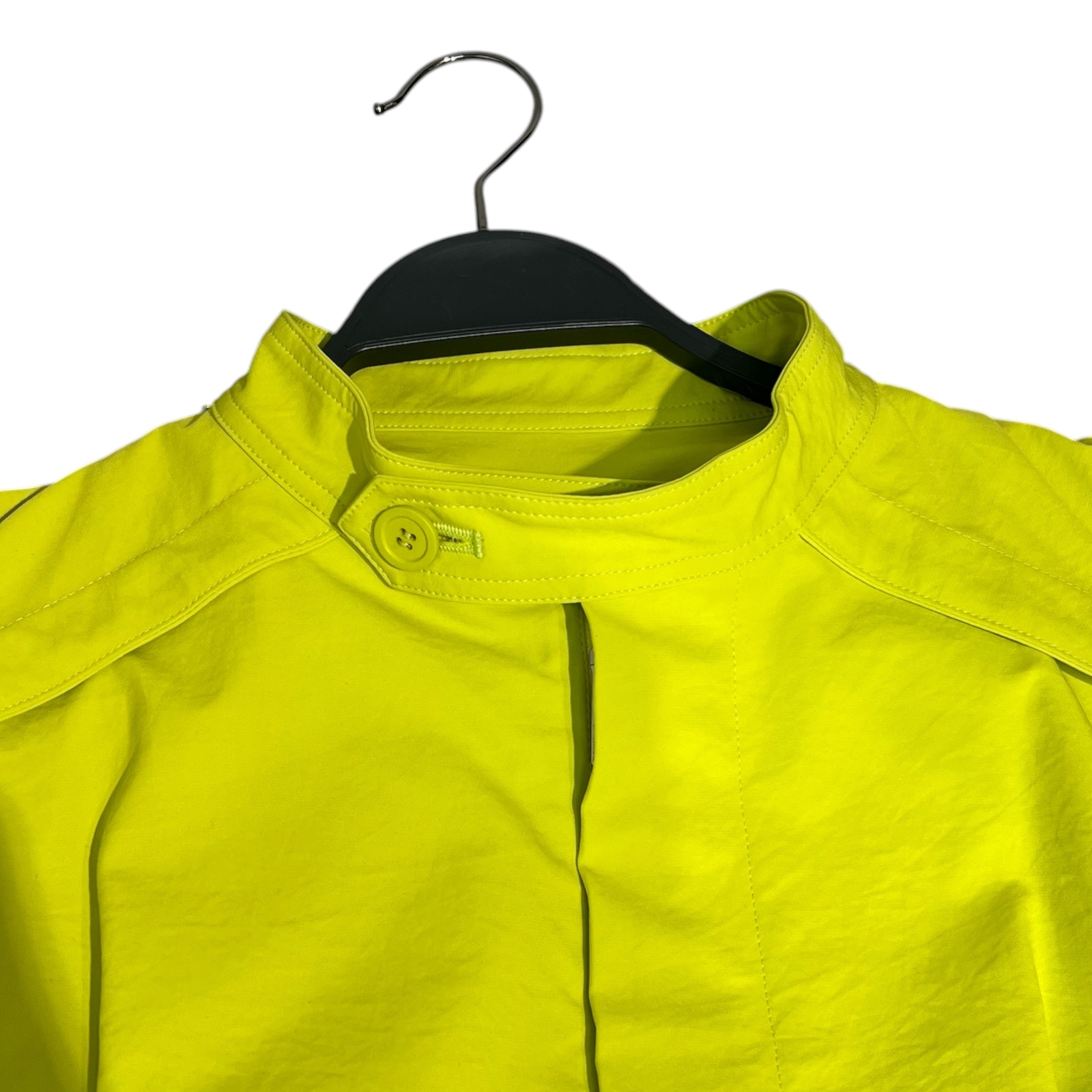 ISSEY MIYAKE/Jumpsuits/2/Polyester/YEL/zip 3/4sleevepoofy highlighter view 3