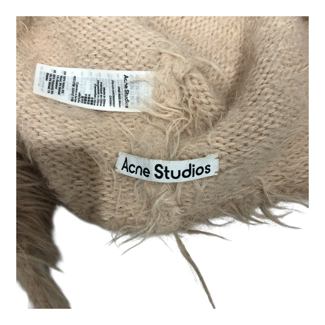 Acne Studios/Beanie/OS/Nylon/BEG/fuzzy cap view 4