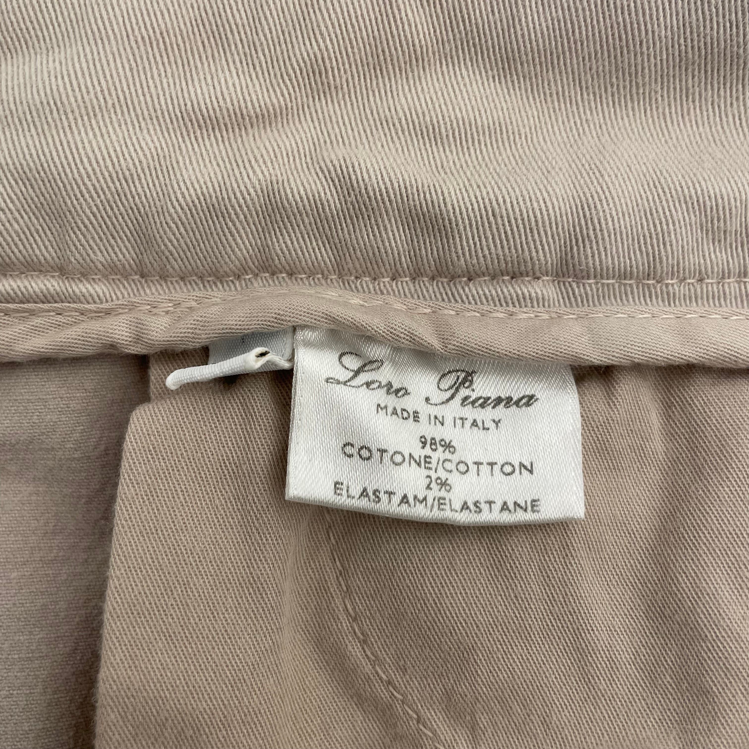 Loro Piana/Straight Pants/48/Cotton/CRM/ view 4