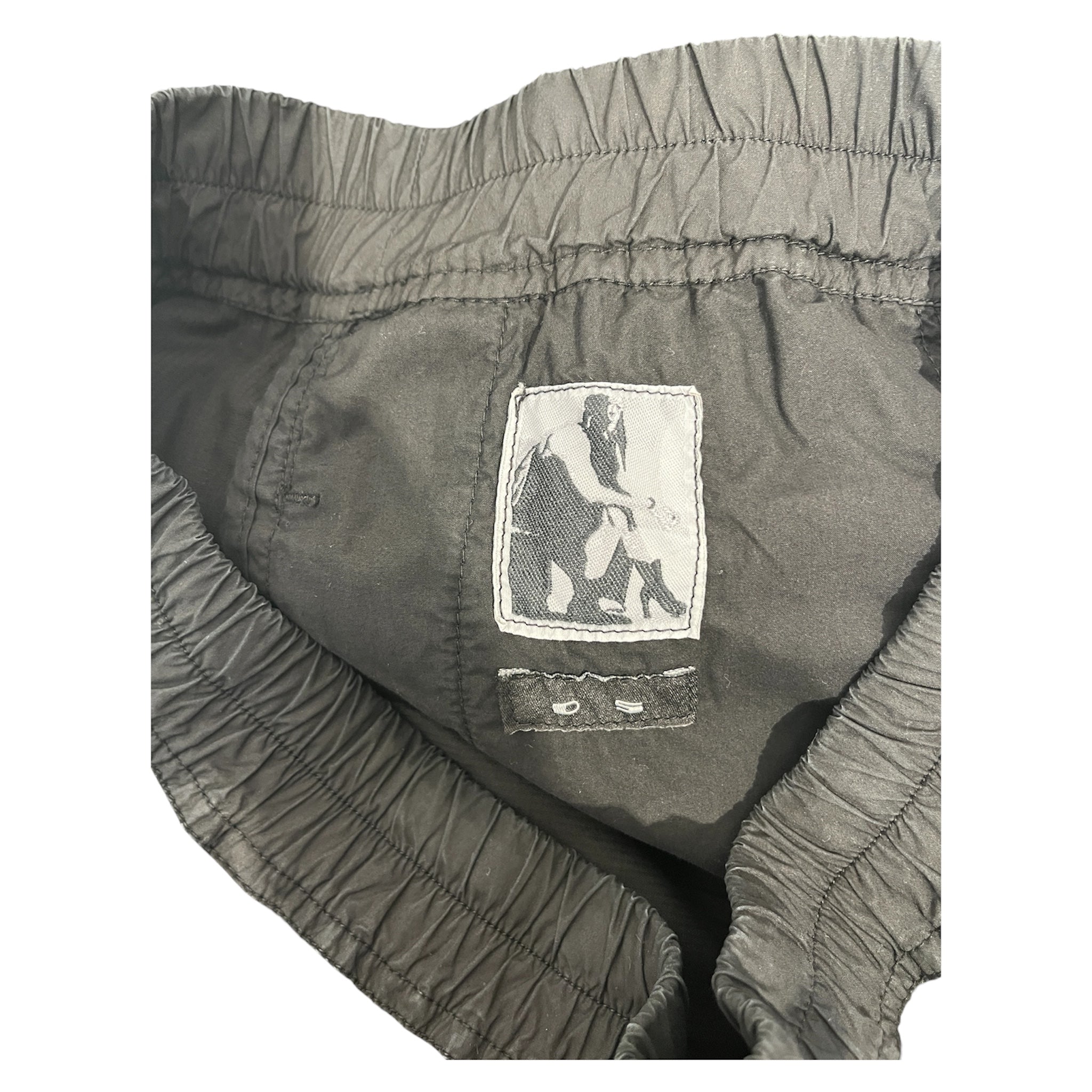 RICK OWENS DRKSHDW/Cropped Pants/S/Cotton/BLK/Joggers/Cropped SS22 Pants view 3