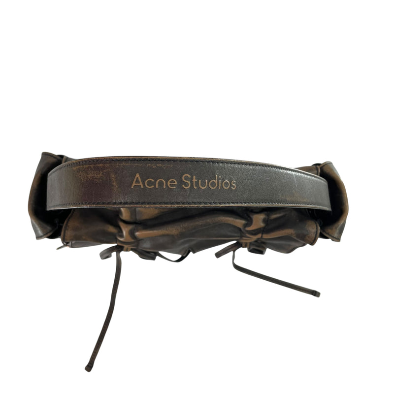 Acne Studios/Bag/Leather/BRW/BOWS + DISTRESSING