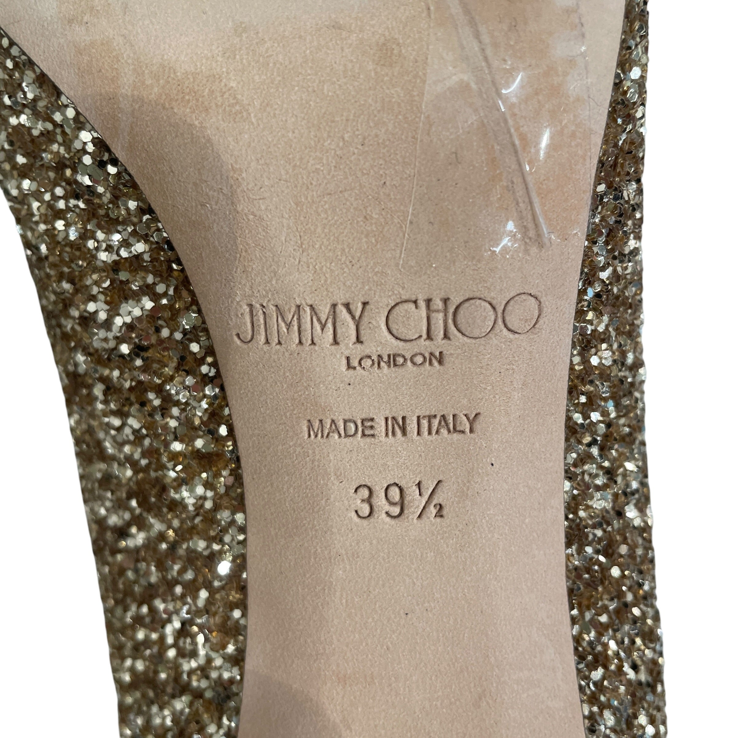 JIMMY CHOO/Heels/EU 39.5/Leather/SLV/2 TONE ALL OVER BEDAZZLE view 6