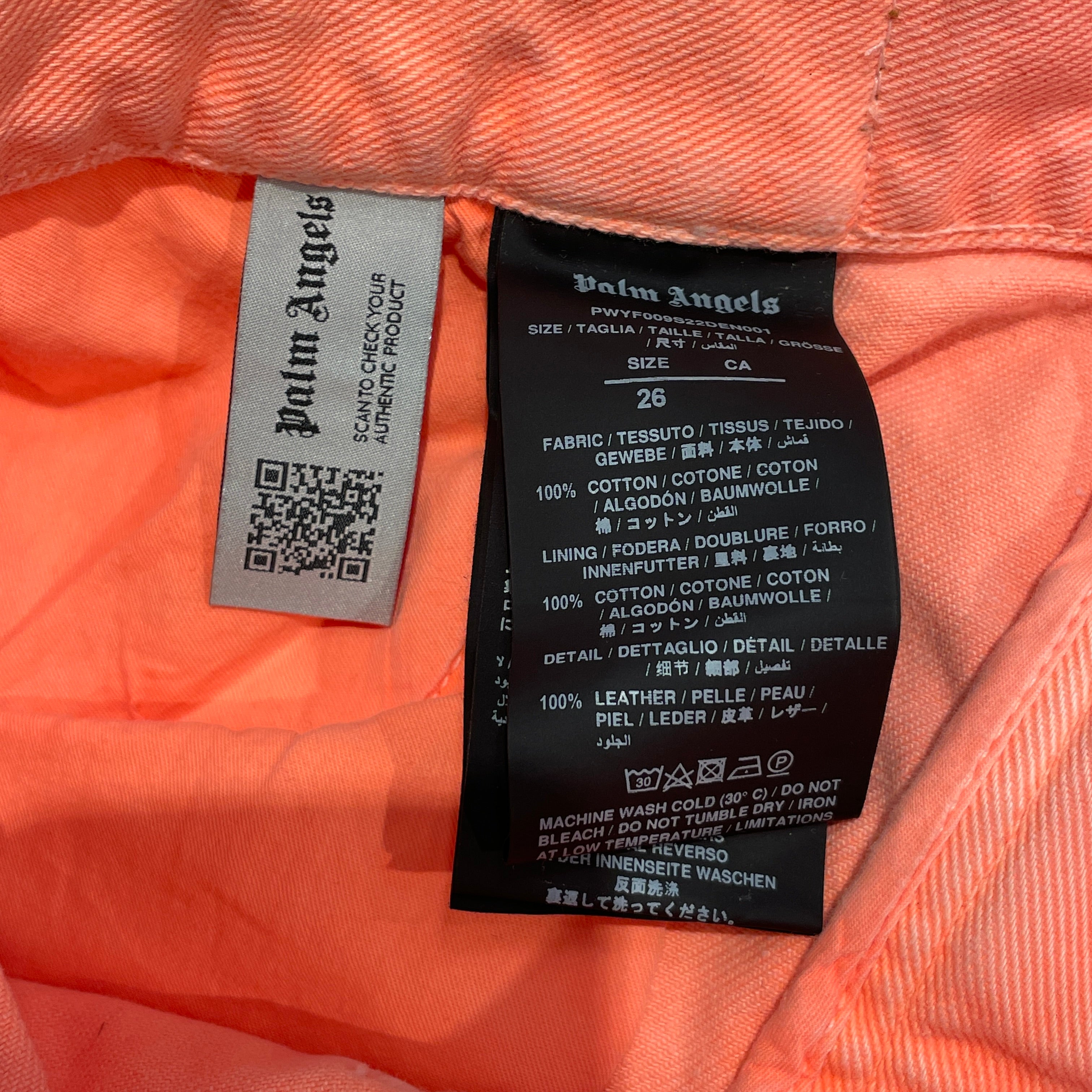 Palm Angels/Skirt/26/Denim/ORN/Denim Patch Skirt view 5