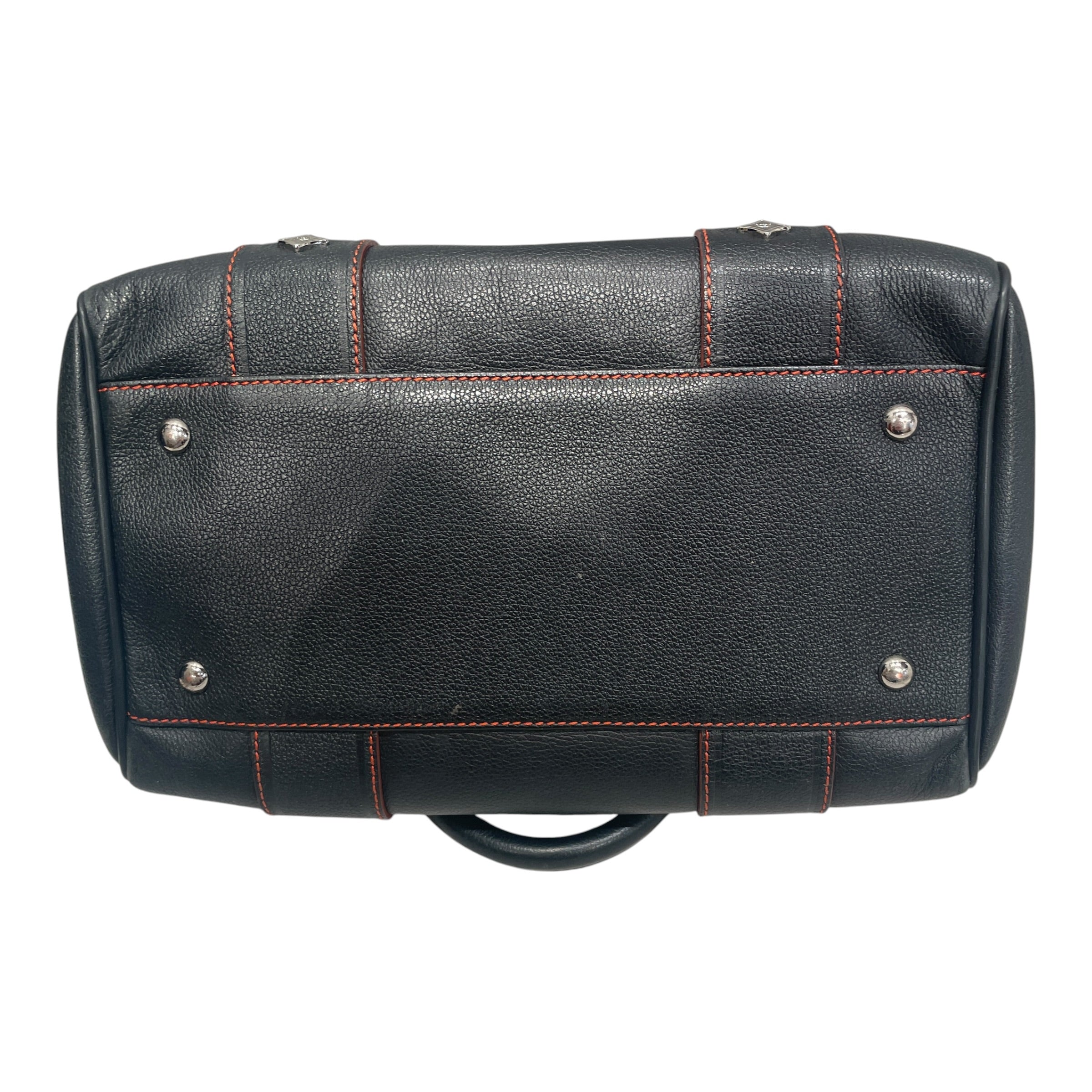 MCM/Hand Bag/Leather/BLK/RED STITCHING view 4