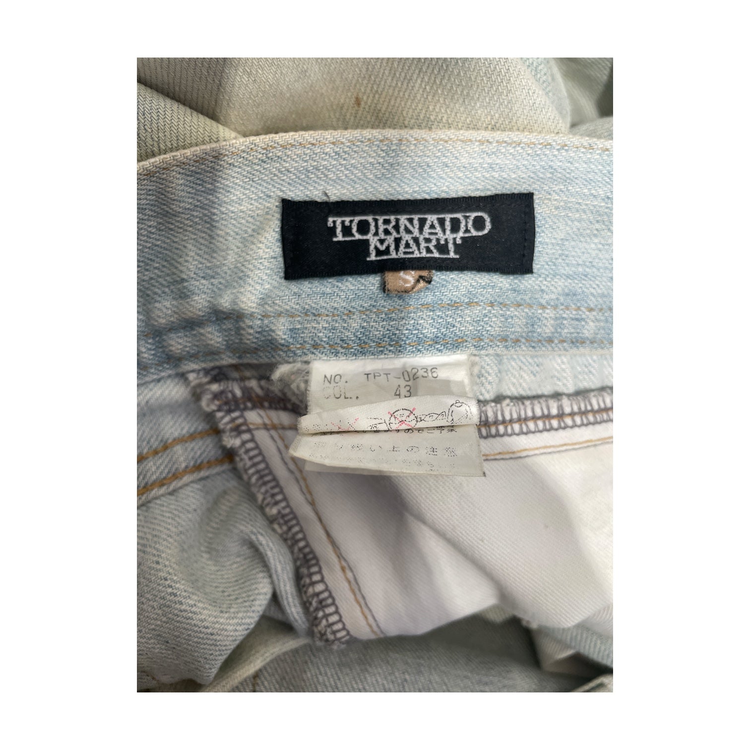 TORNADO MART/Pants/M/Denim/IDG/LIGHT WASH / RUST WASH view 3