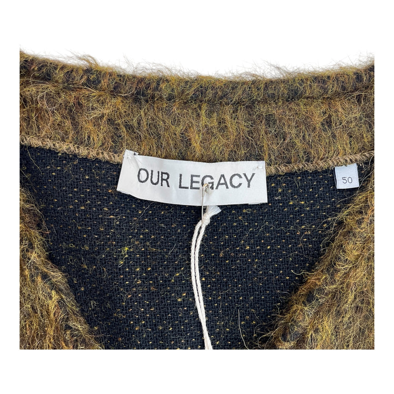 OUR LEGACY/Cardigan/50/Mohair/KHK/OLIVE MELANGE MOHAIR
