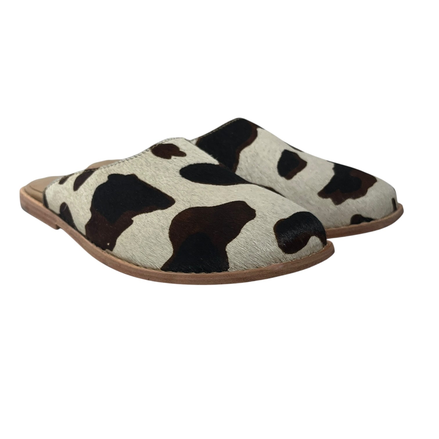 Lucchese/Loafers/US 8/Animal Pattern/Fake Fur/CRM/COWHIDE view 1