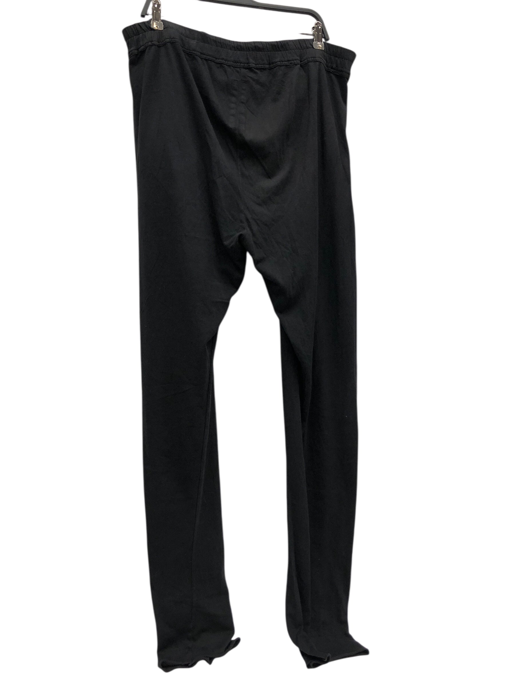 Rick Owens/Straight Pants/M/Cotton/BLK/Distressed/ view 2