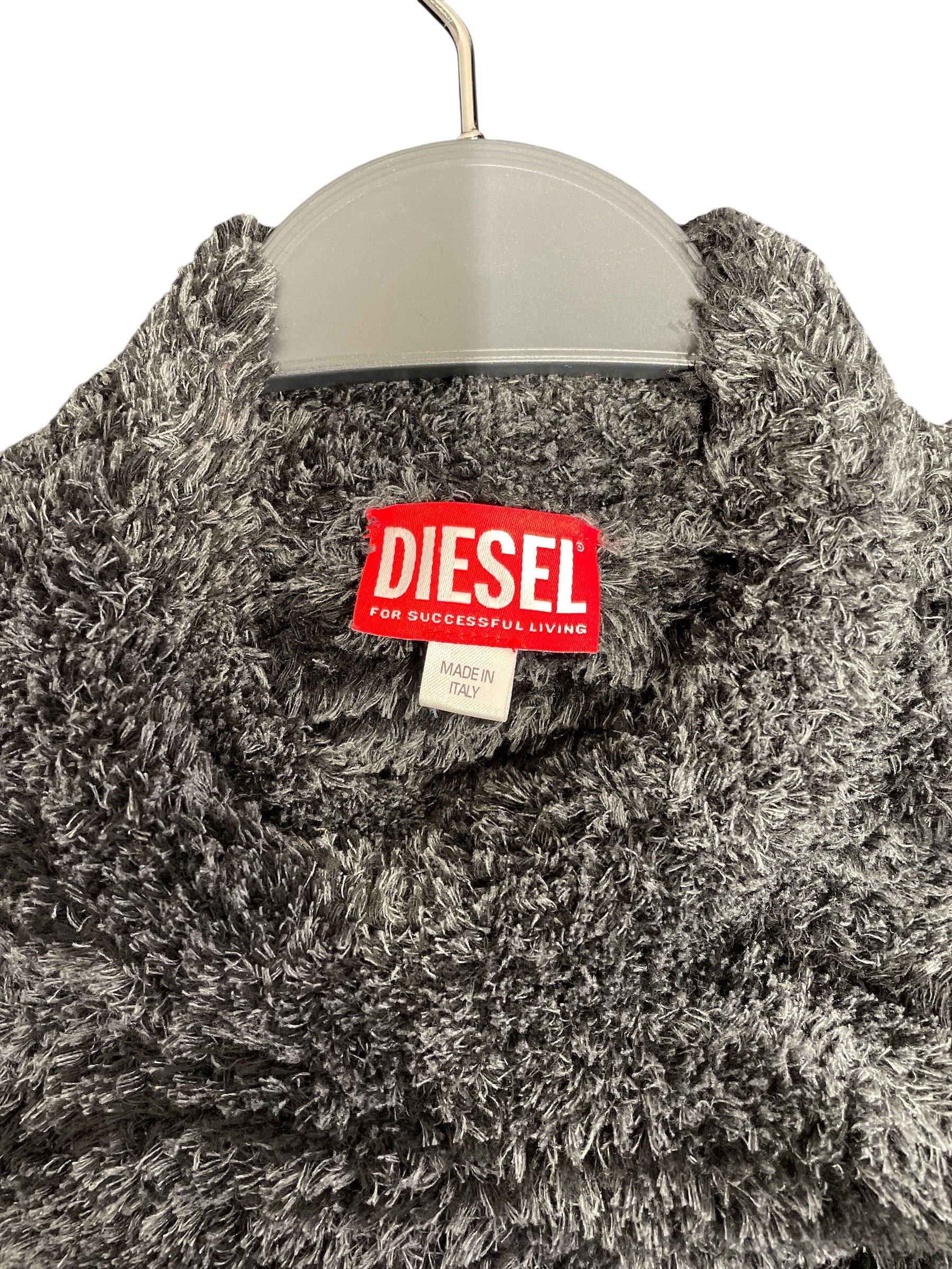 DIESEL/Dress/S/Polyester/GRY/Maxi Length/Chest plate view 3