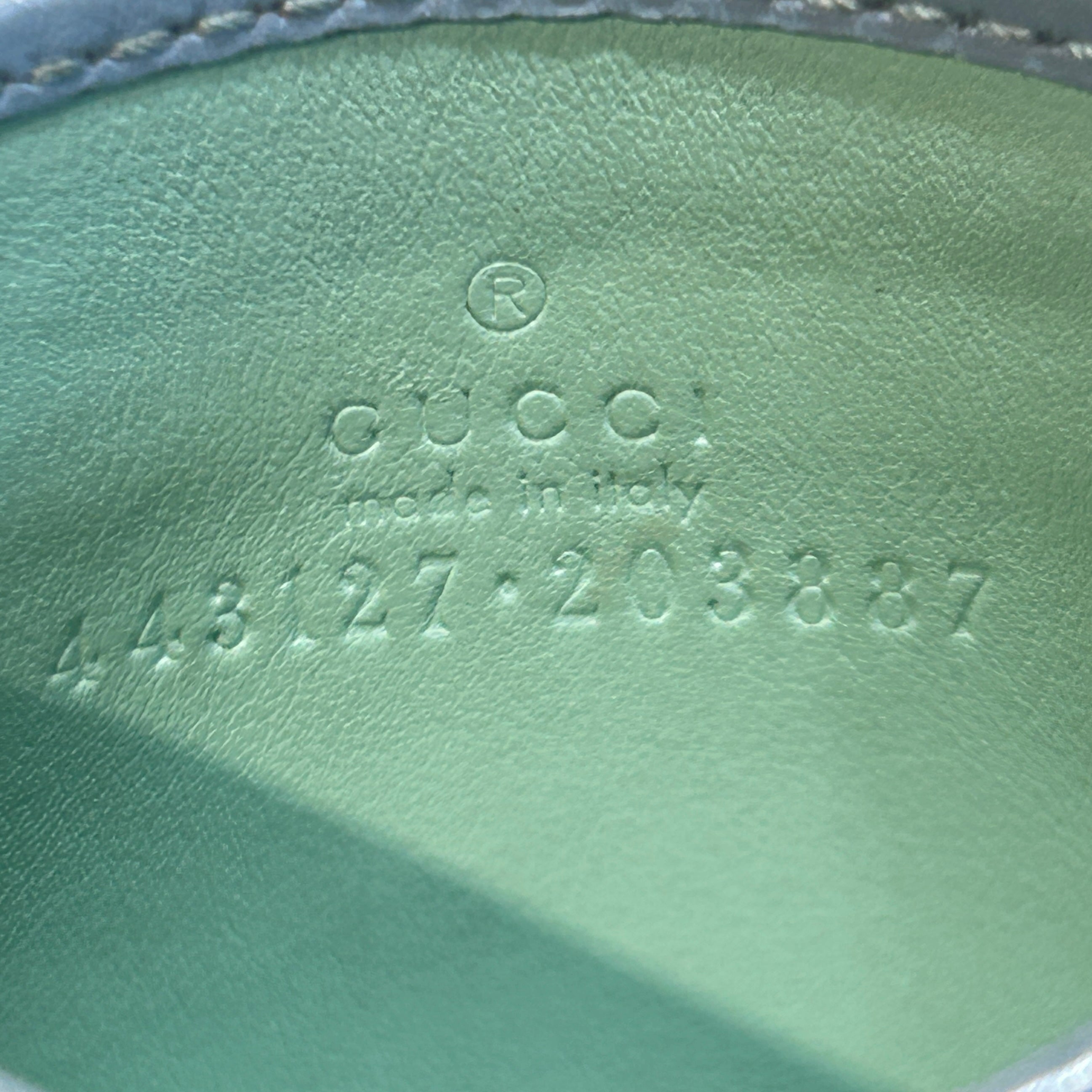 GUCCI/Wallet/Stripe/Leather/MLT/Multicolor Pastel Cardholder view 5