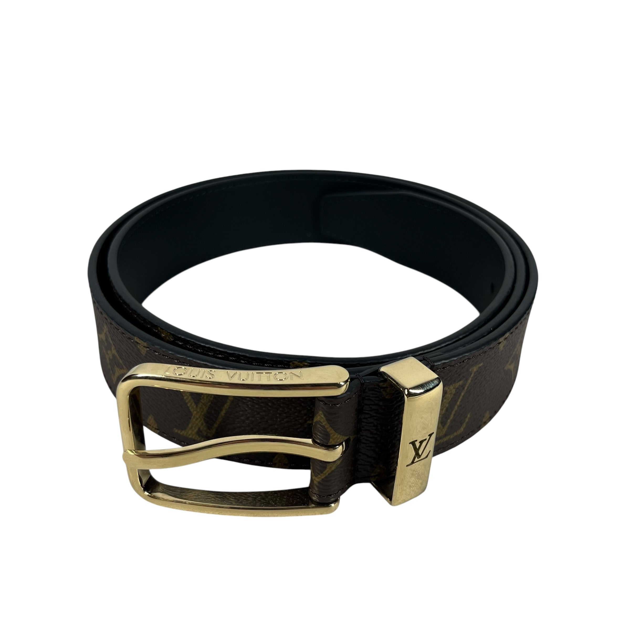 LOUIS VUITTON/Belt/Monogram/Leather/BRW/PONT NEUF BELT view 1