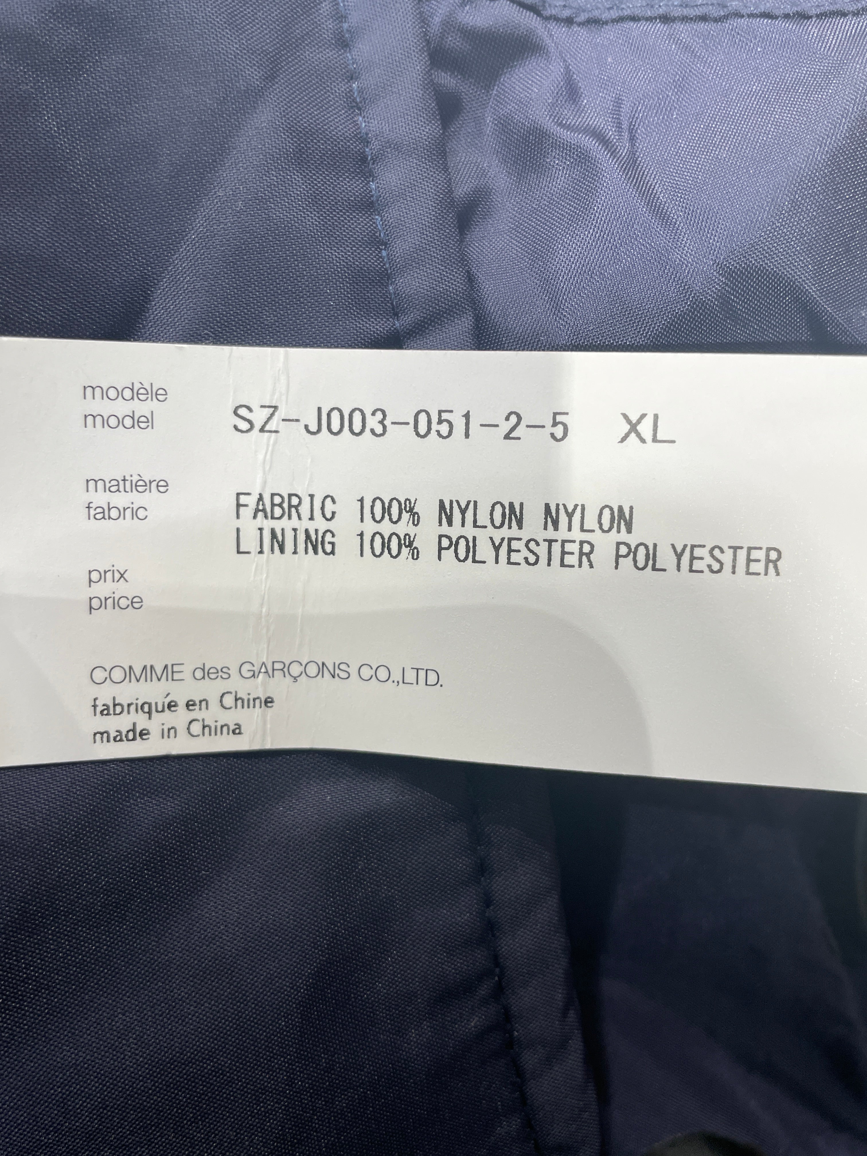 CDG/Windbreaker/XL/Nylon/NVY/Polka Dot/POLKA DOT DRAWSTRING WINDBREAK view 5