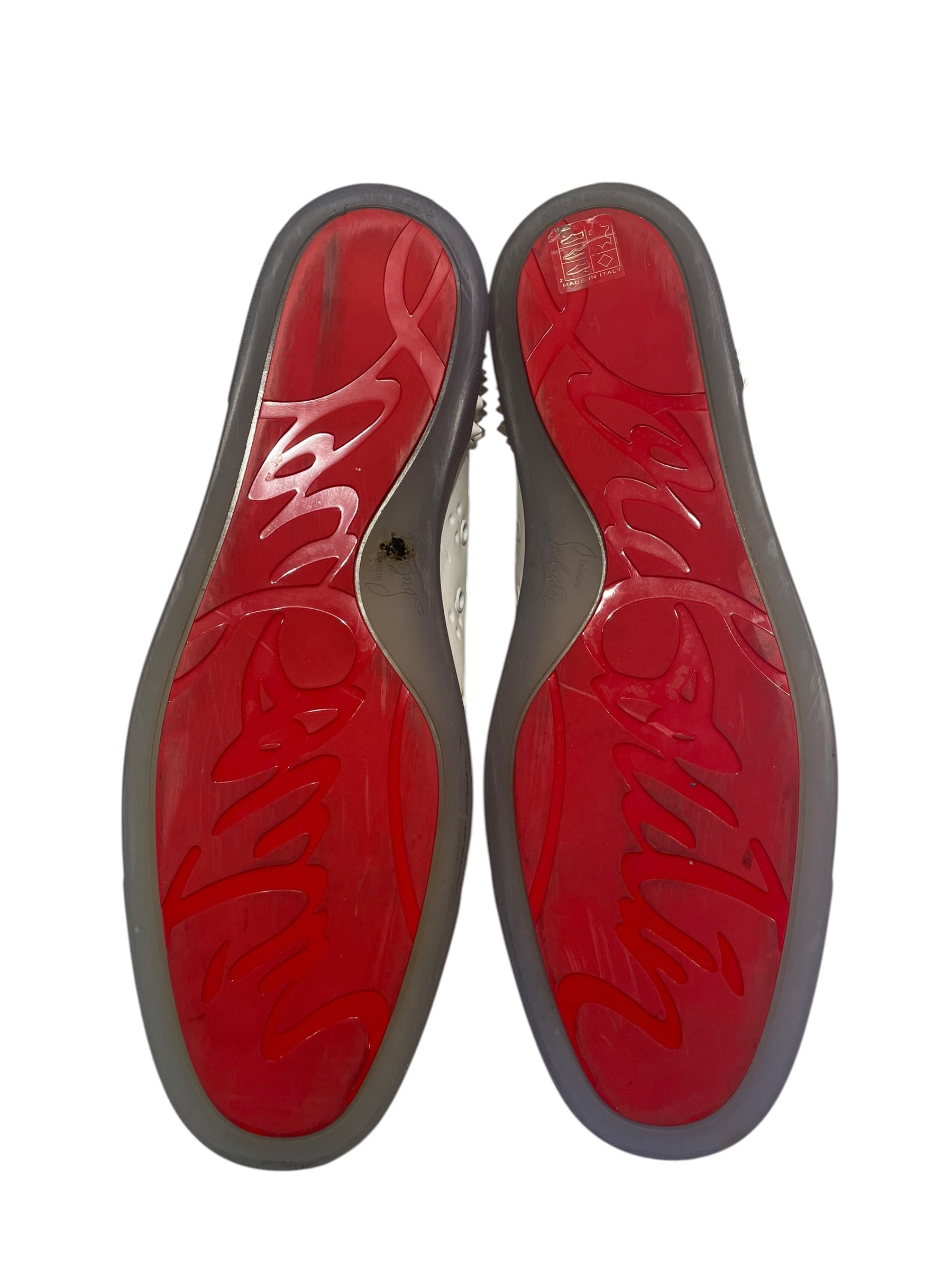 Christian Louboutin/Hi-Sneakers/EU 47.5/Monogram/Leather/WHT/ view 5