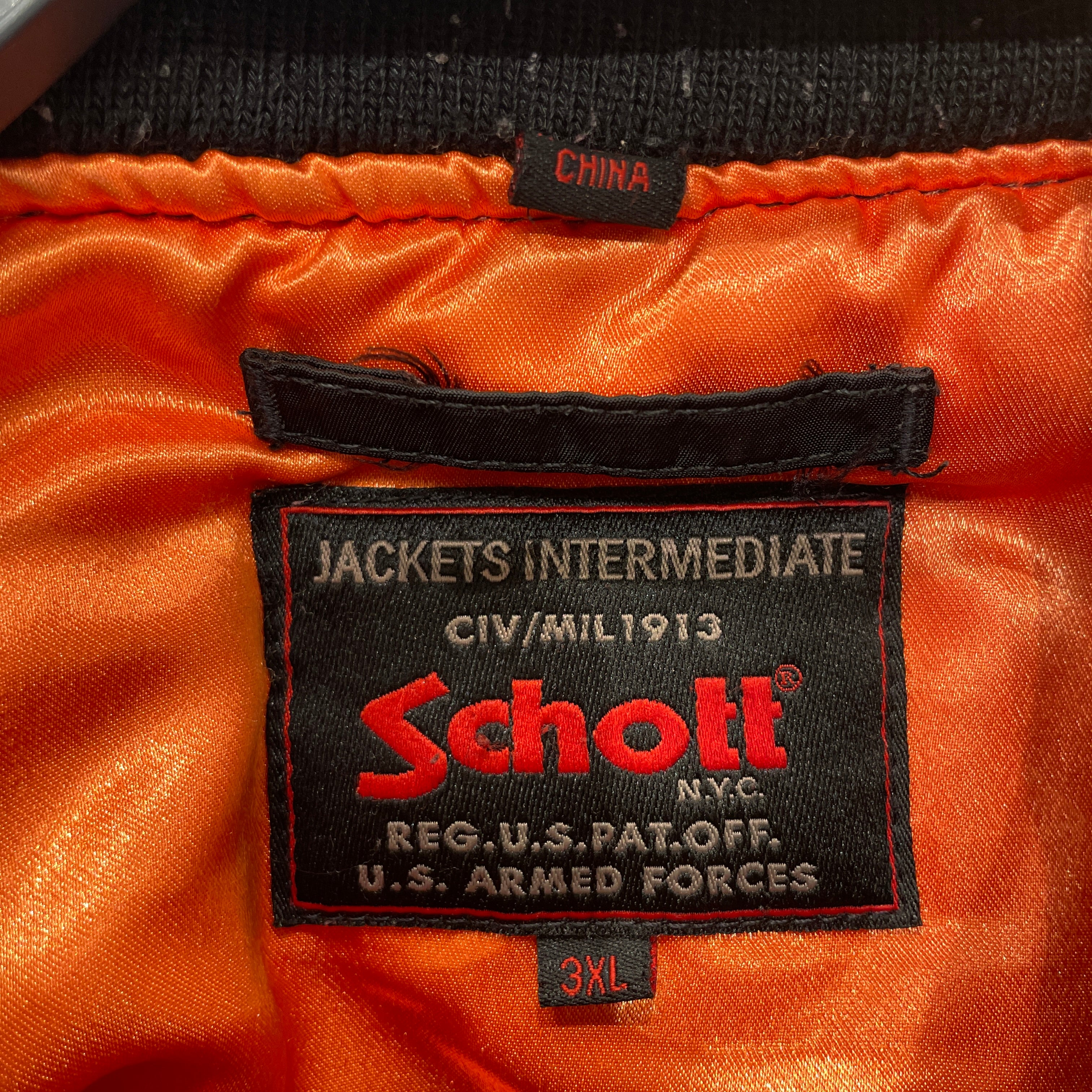 Schott/Flight Jkt/XXXL/Nylon/BLK/13TH BOMBARDMENT GROUP BACK view 3