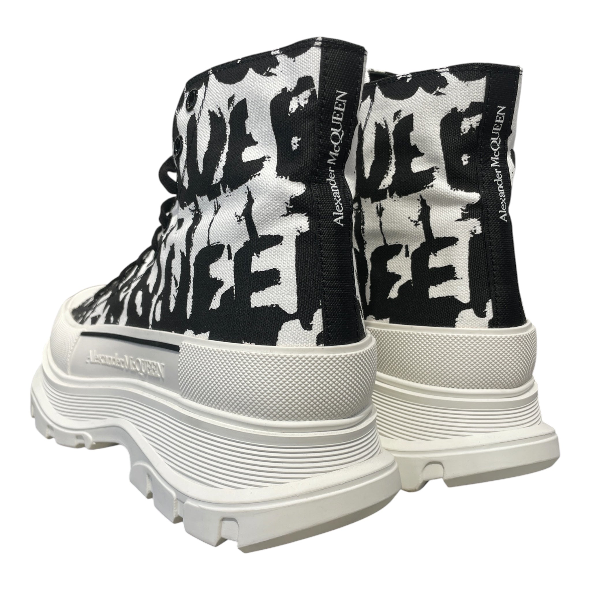 Alexander McQueen/Hi-Sneakers/EU 44/Leather/WHT/tread slick view 2