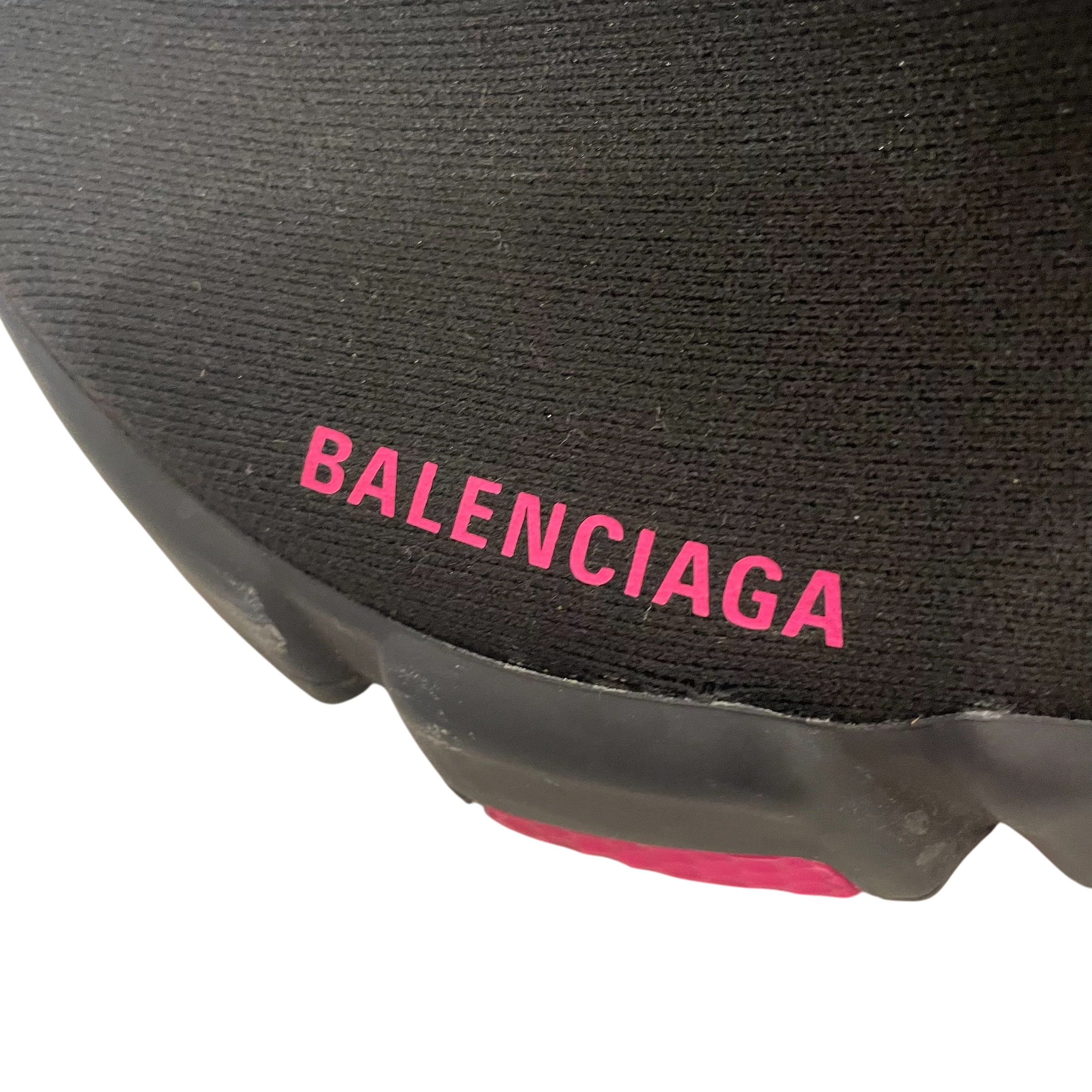 BALENCIAGA/Hi-Sneakers/US 8/BLK/PINK ACCENT view 4
