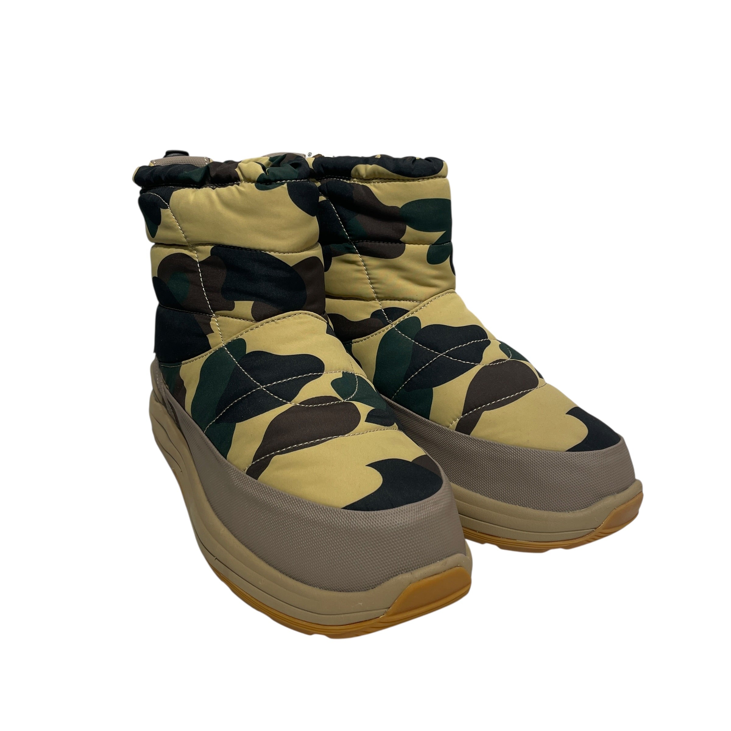 A BATHING APE/suicoke/Boots/US 8/Camouflage/Nylon/BEG/ view 1