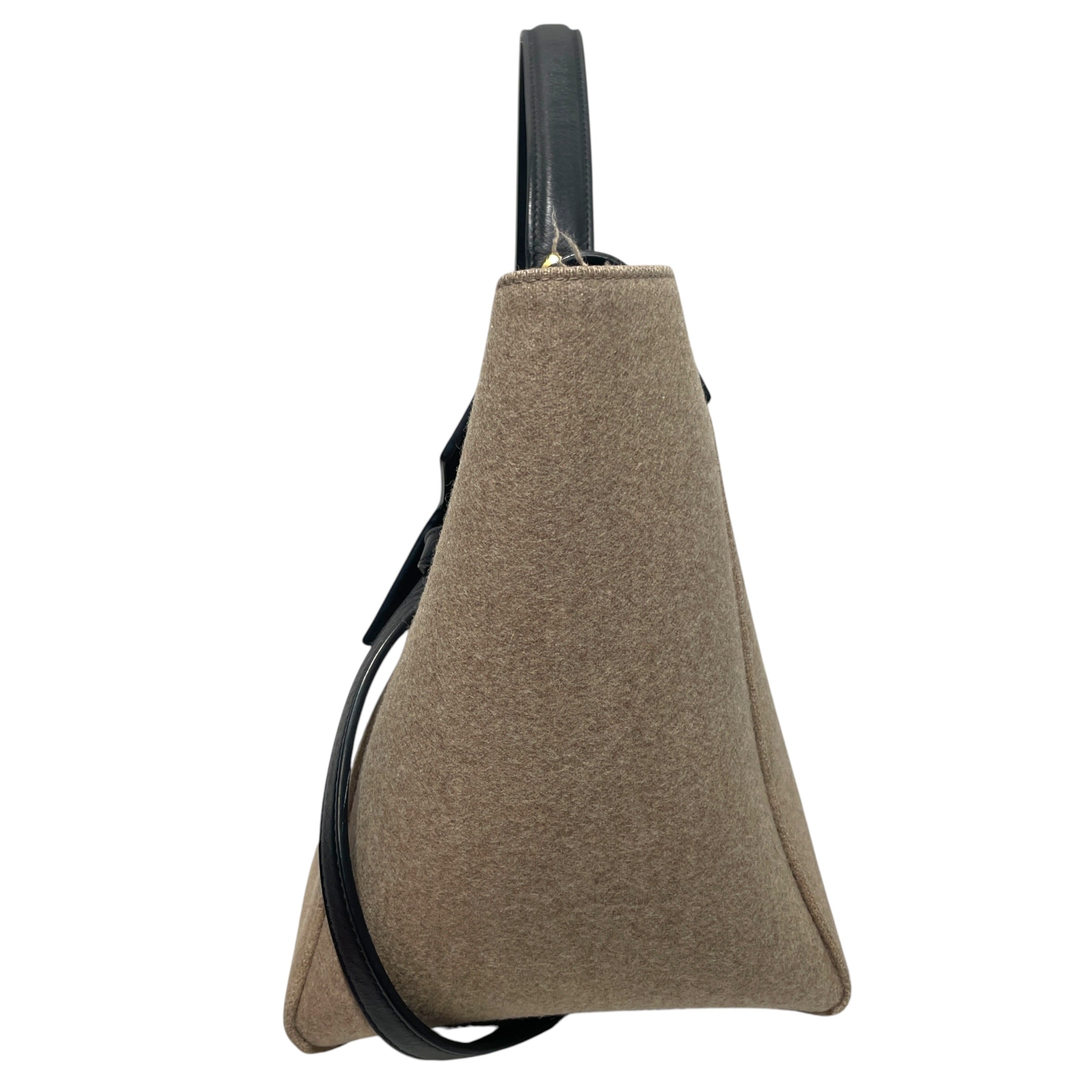 CELINE/Cross Body Bag/Wool/BEG/Belt Bicolor view 3