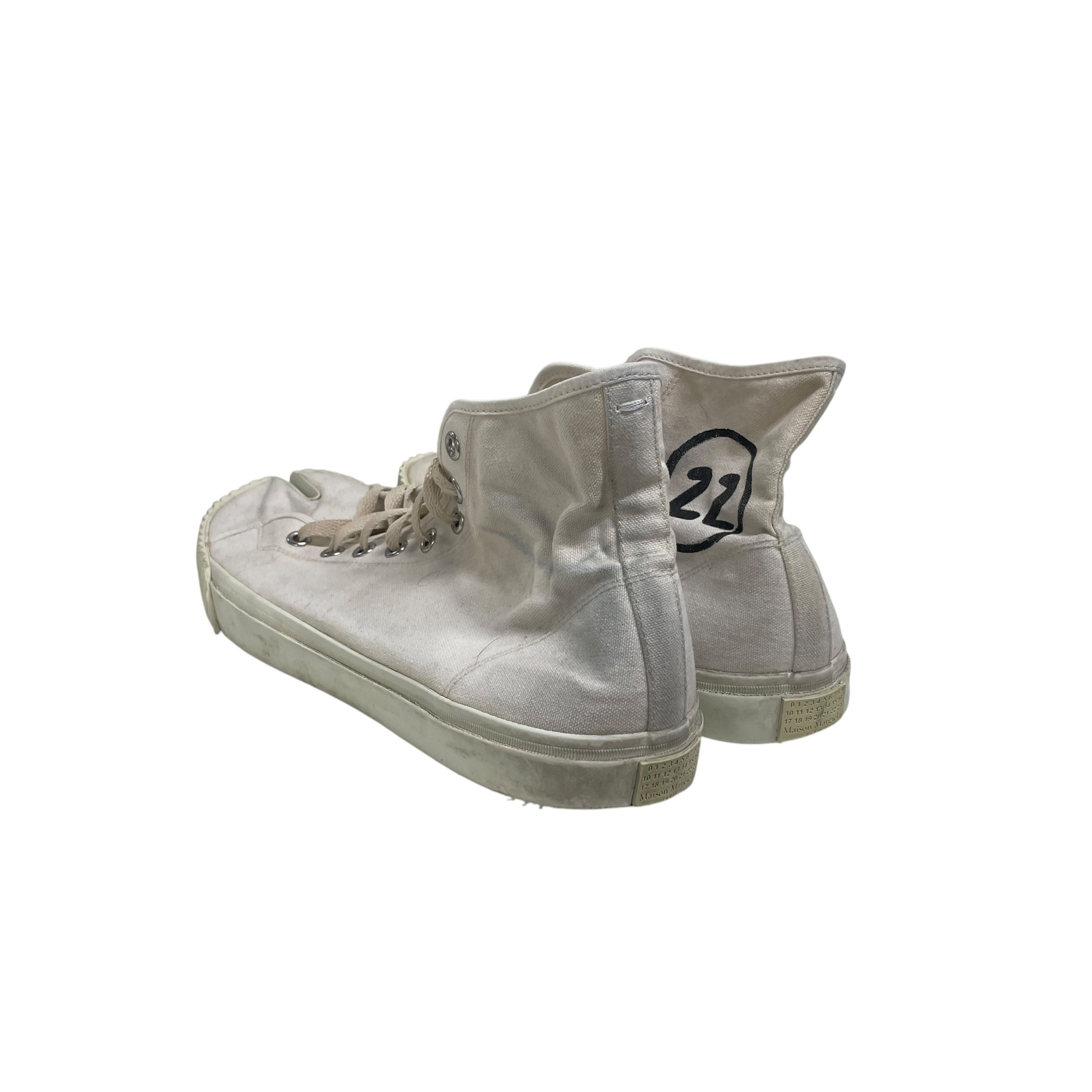 Maison Martin Margiela/Hi-Sneakers/EU 45/CRM/HIGH TABI SNEAKERS view 2