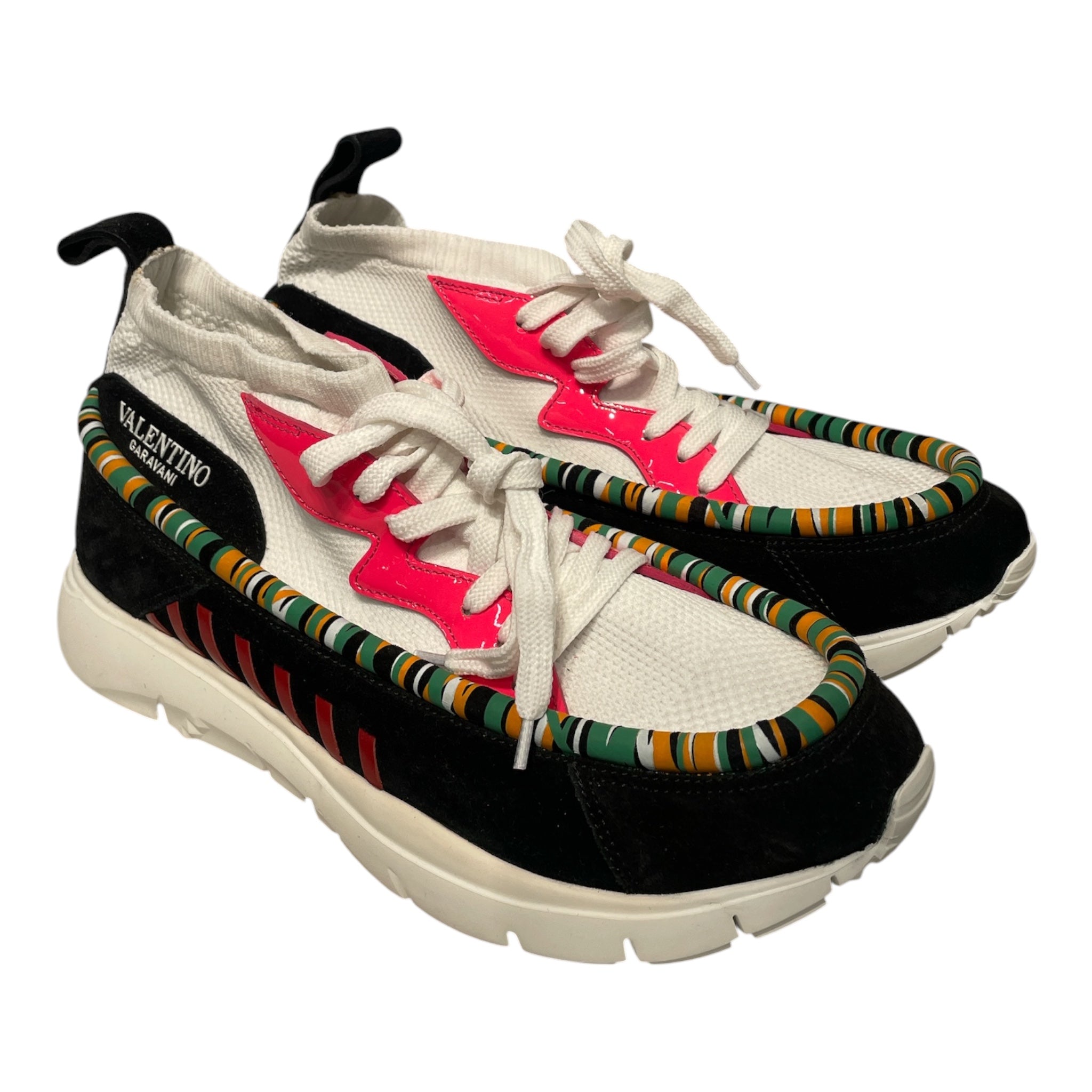 VALENTINO GARAVANI/Low-Sneakers/EU 42.5/All Over Print/Cotton/WHT/ view 1