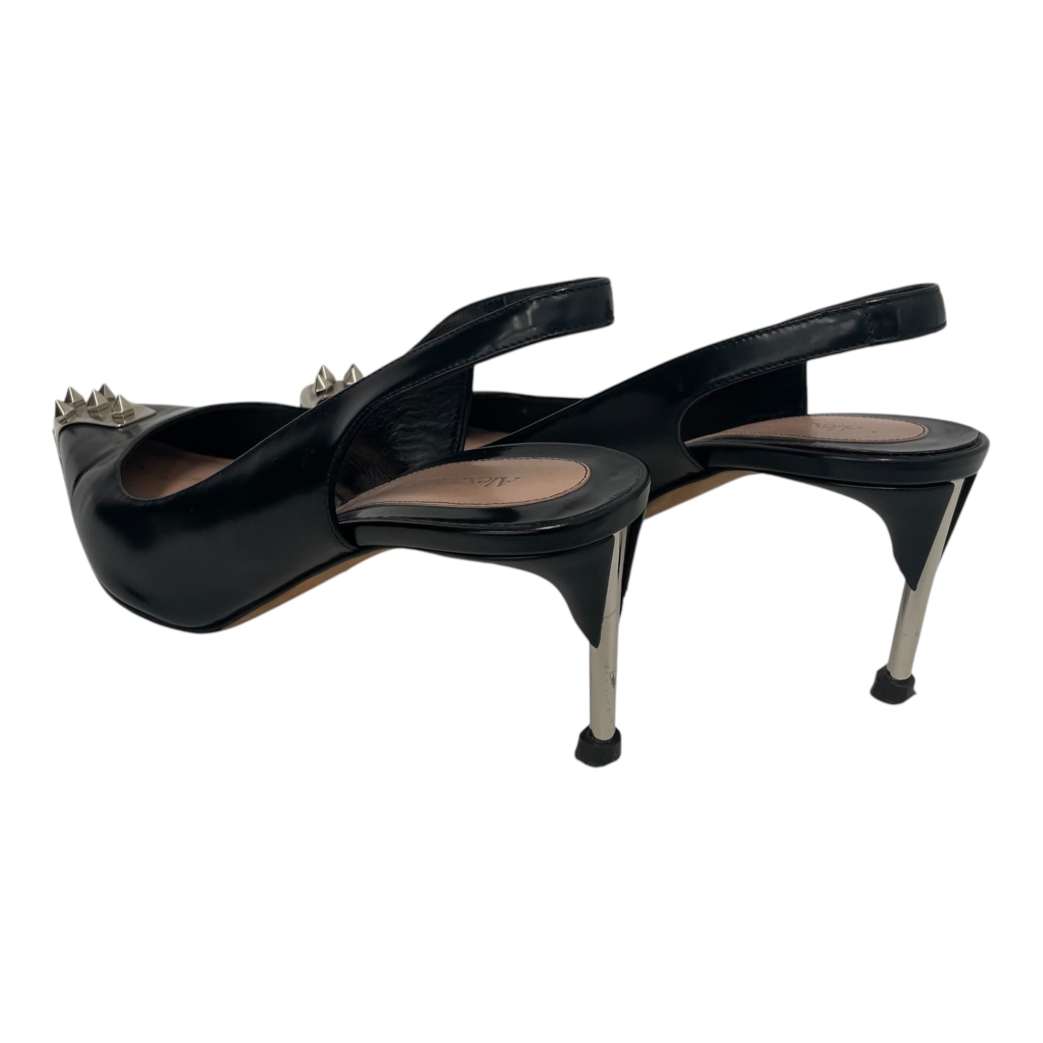 Alexander McQueen/Heels/US 7.5/Leather/BLK/SPIKES view 3