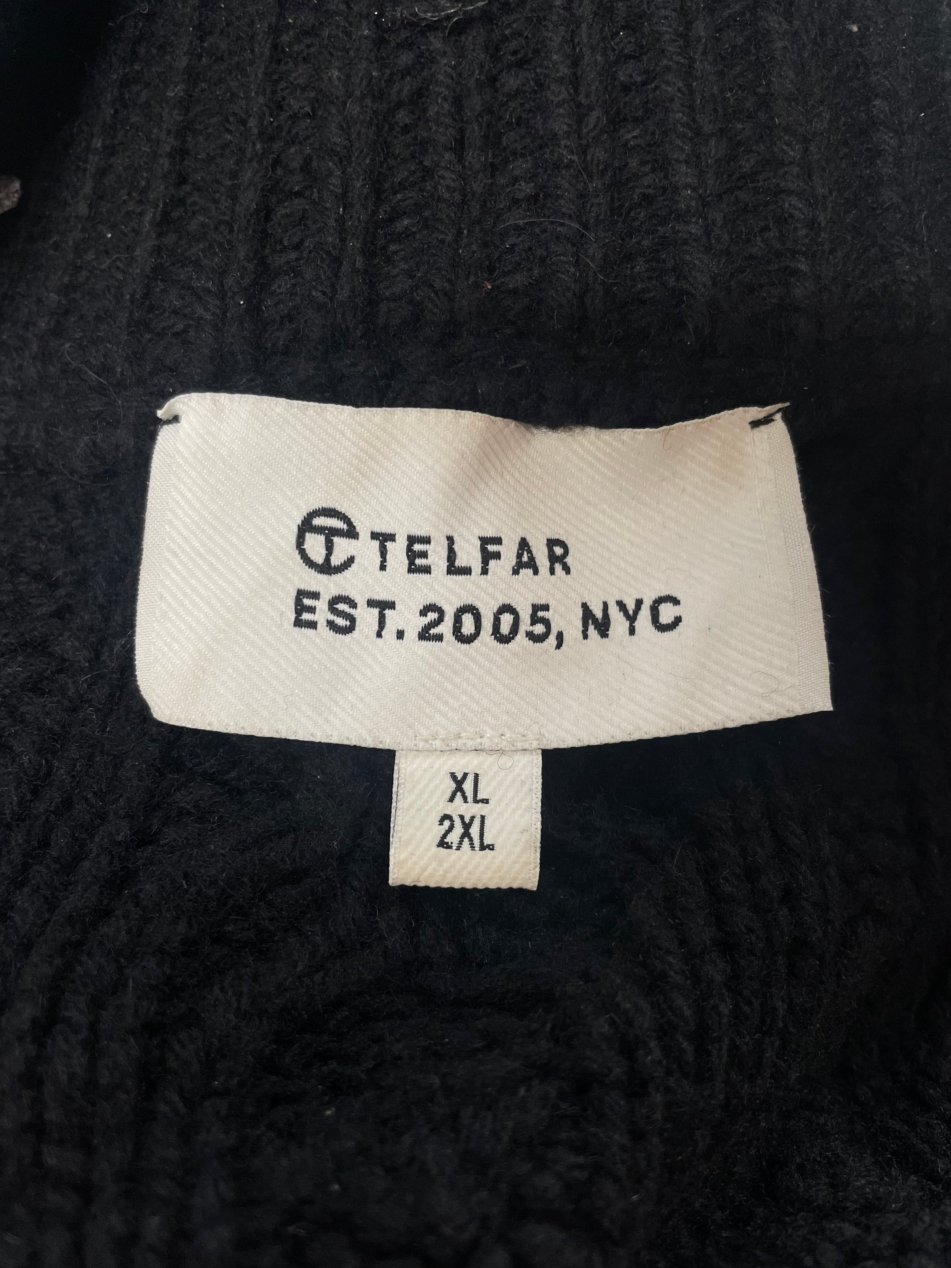 Telfar/Heavy Sweater/XL/Wool/BLK/1572023 80R view 5