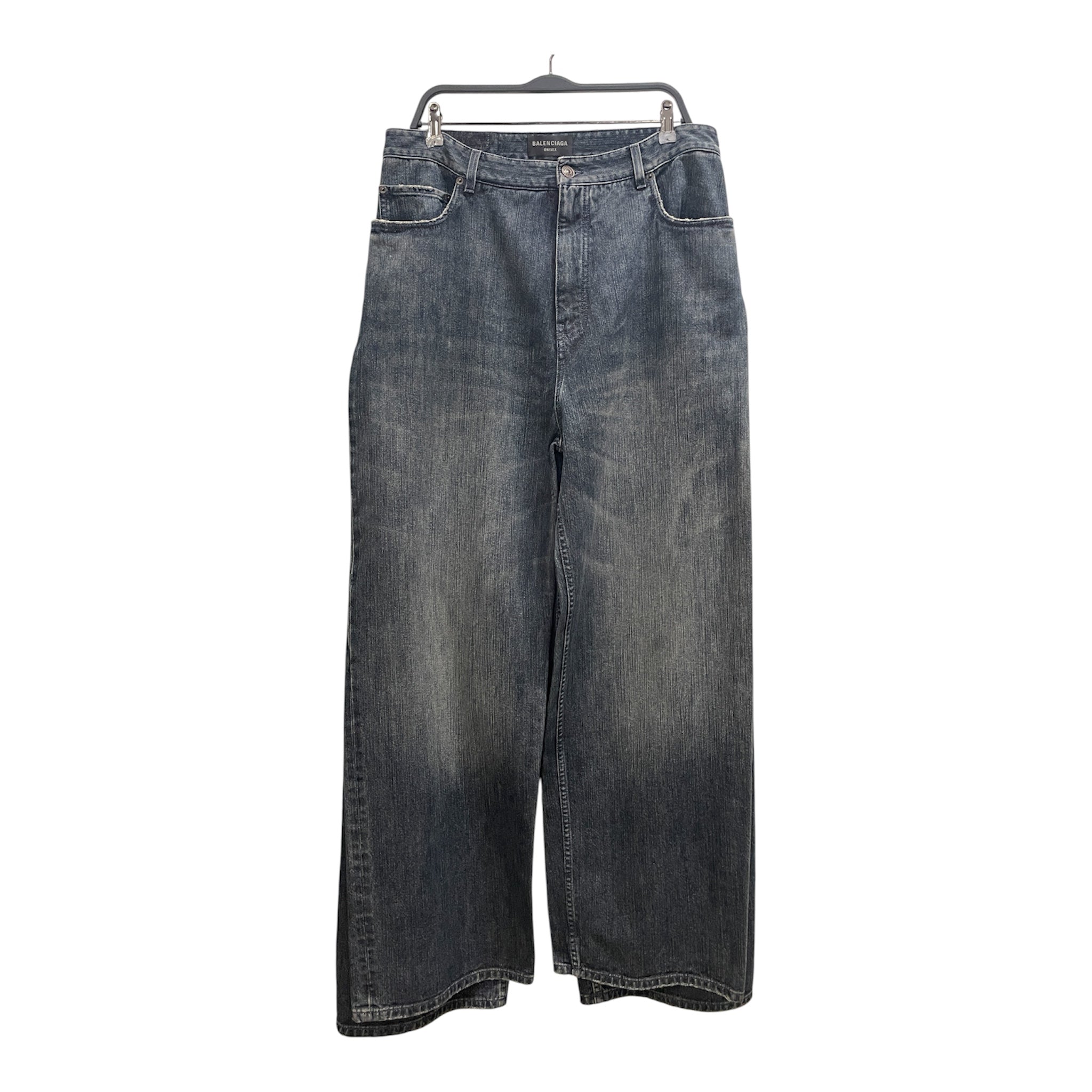 BALENCIAGA/Pants/M/Cotton/NVY/DOUBLE LEG PANT view 1
