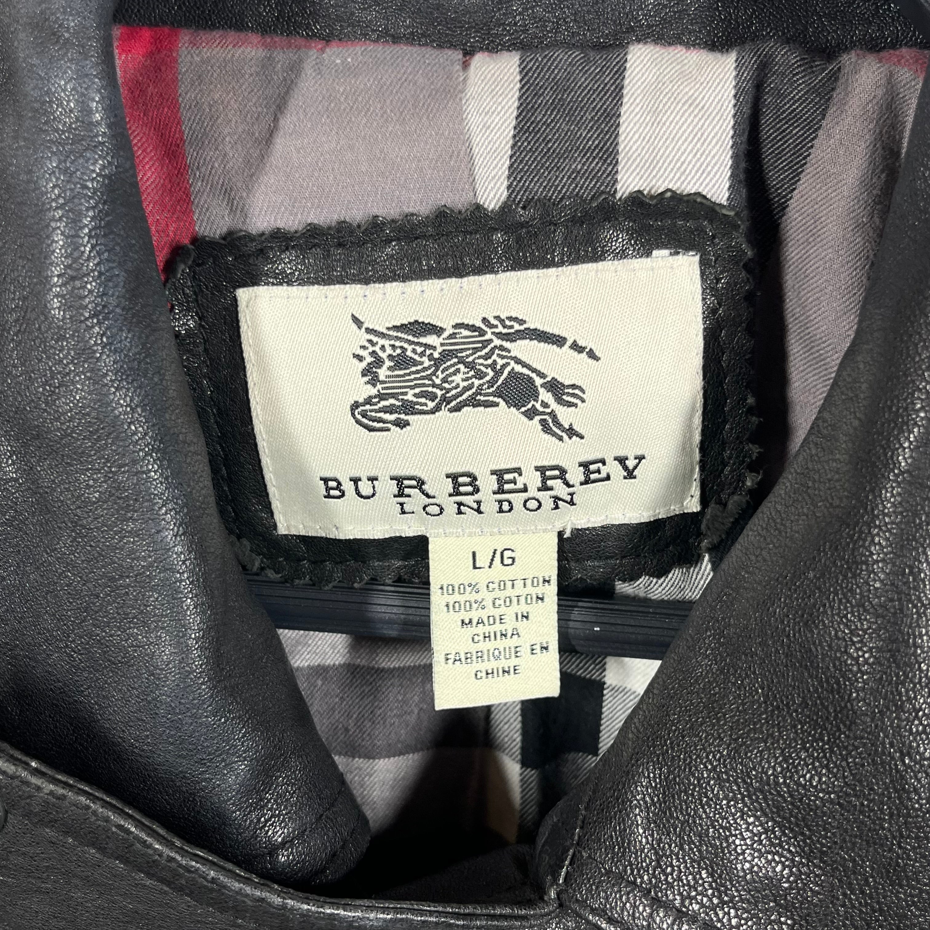 BURBERRY LONDON/Riders Jkt (S)/L/Leather/BLK/DOUBLE RIDERS LEATHER JKT view 3
