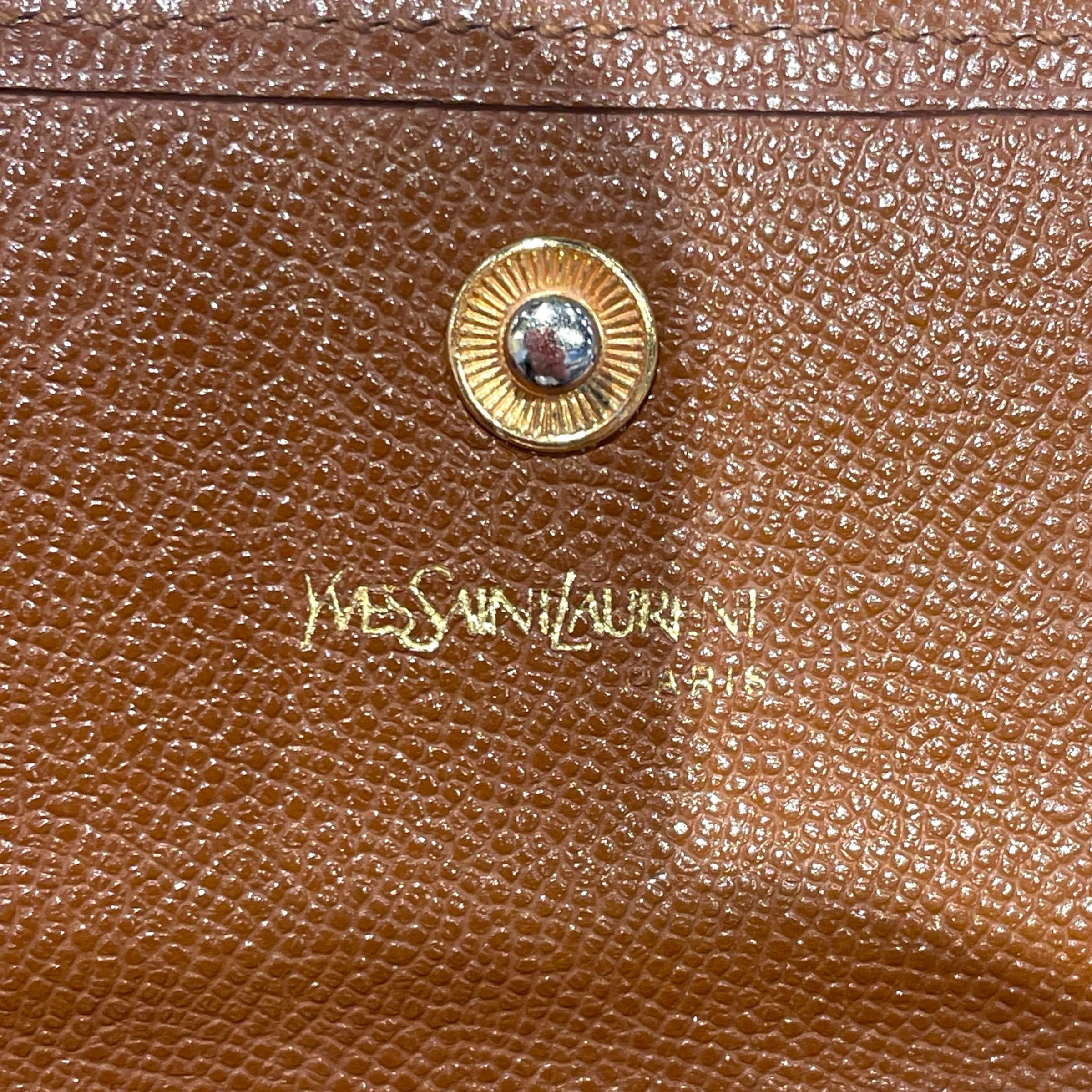 YVES SAINT LAURENT/Bifold Wallet/Leather/BRW/M's/ view 3