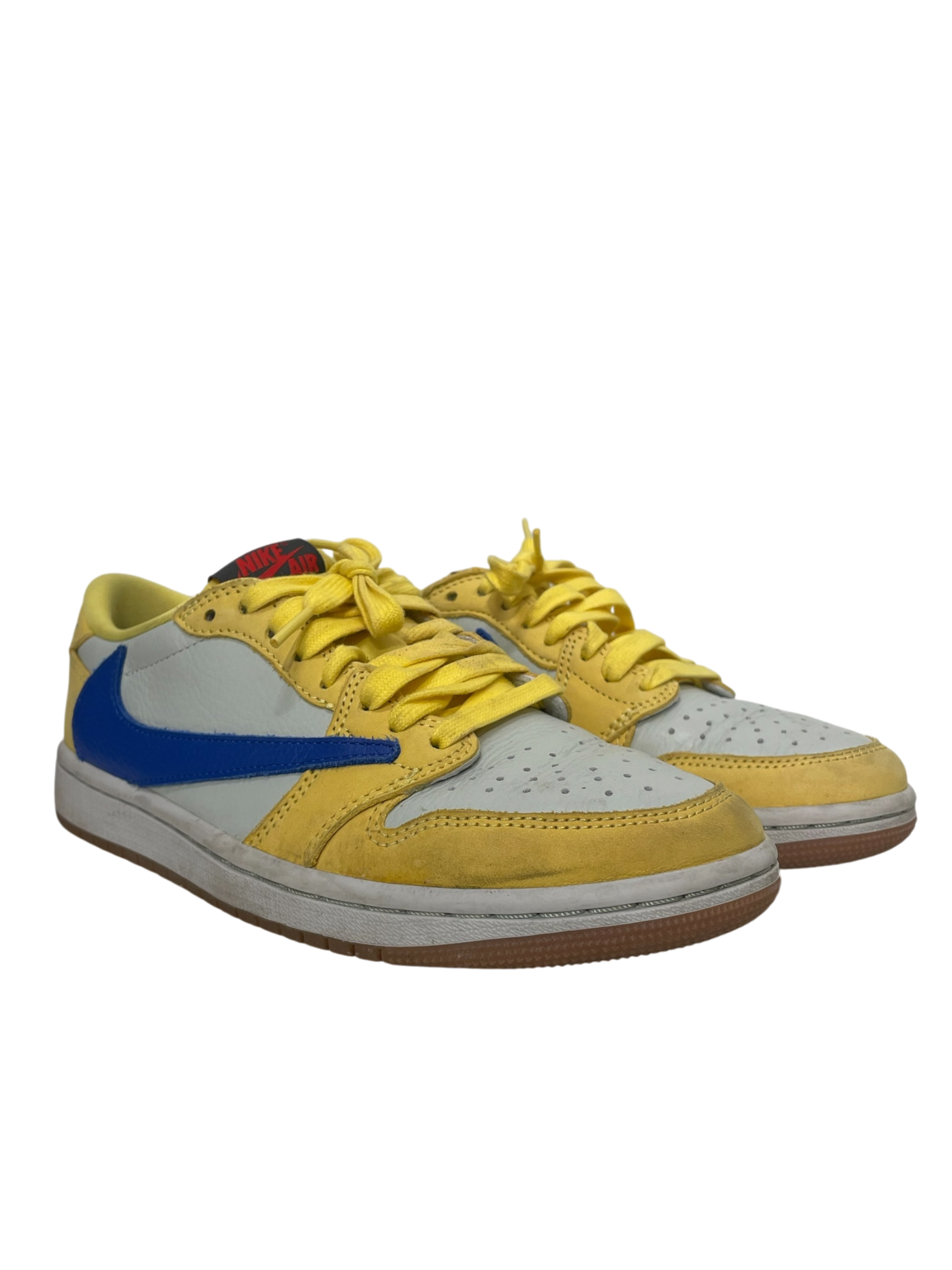 NIKE/Low-Sneakers/US 6/Leather/YEL/travis scott view 1