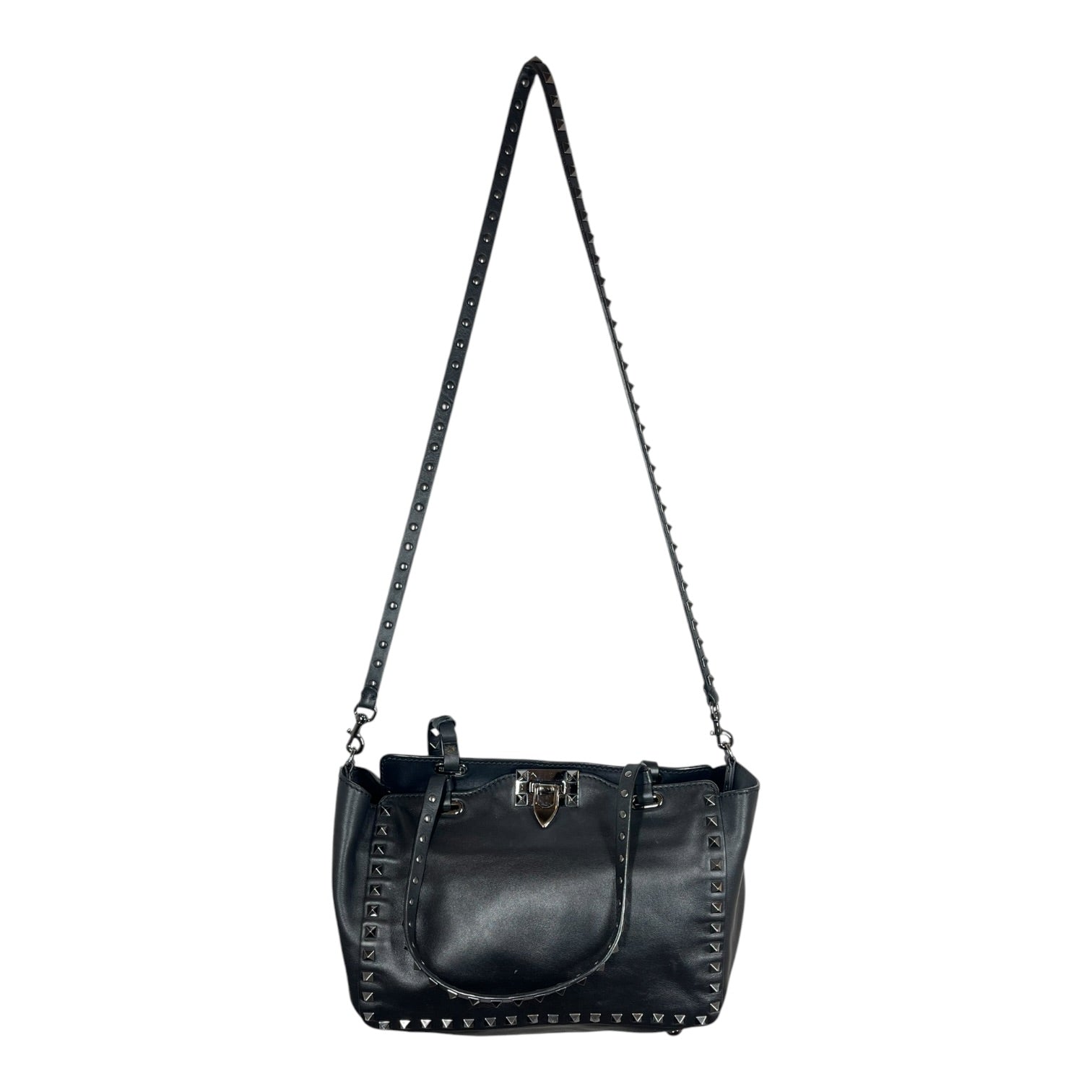 VALENTINO GARAVANI/Tote Bag/Leather/BLK/ROCKSTAR TOTE view 2