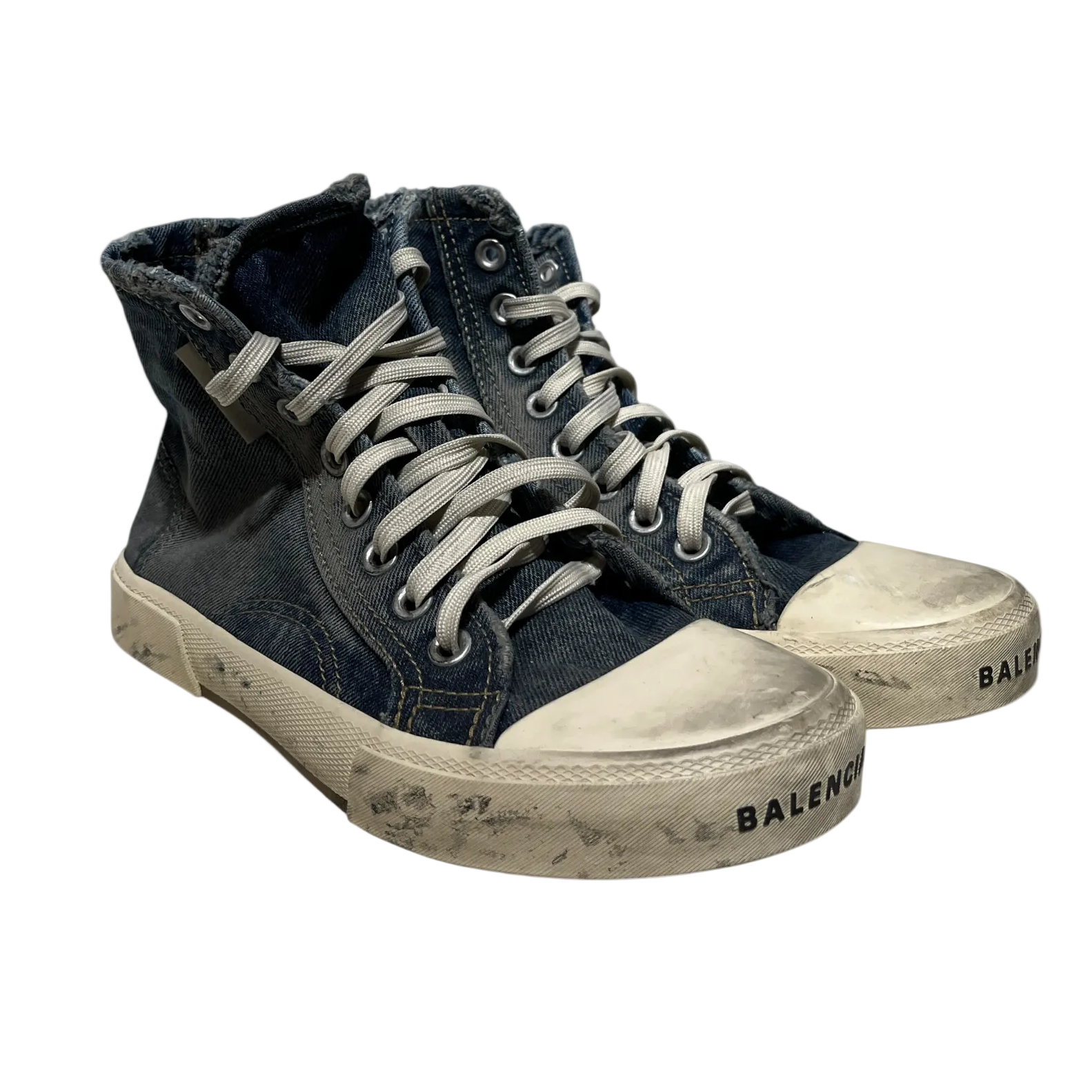BALENCIAGA/Hi-Sneakers/US 8/Denim/IDG/paris high top view 1