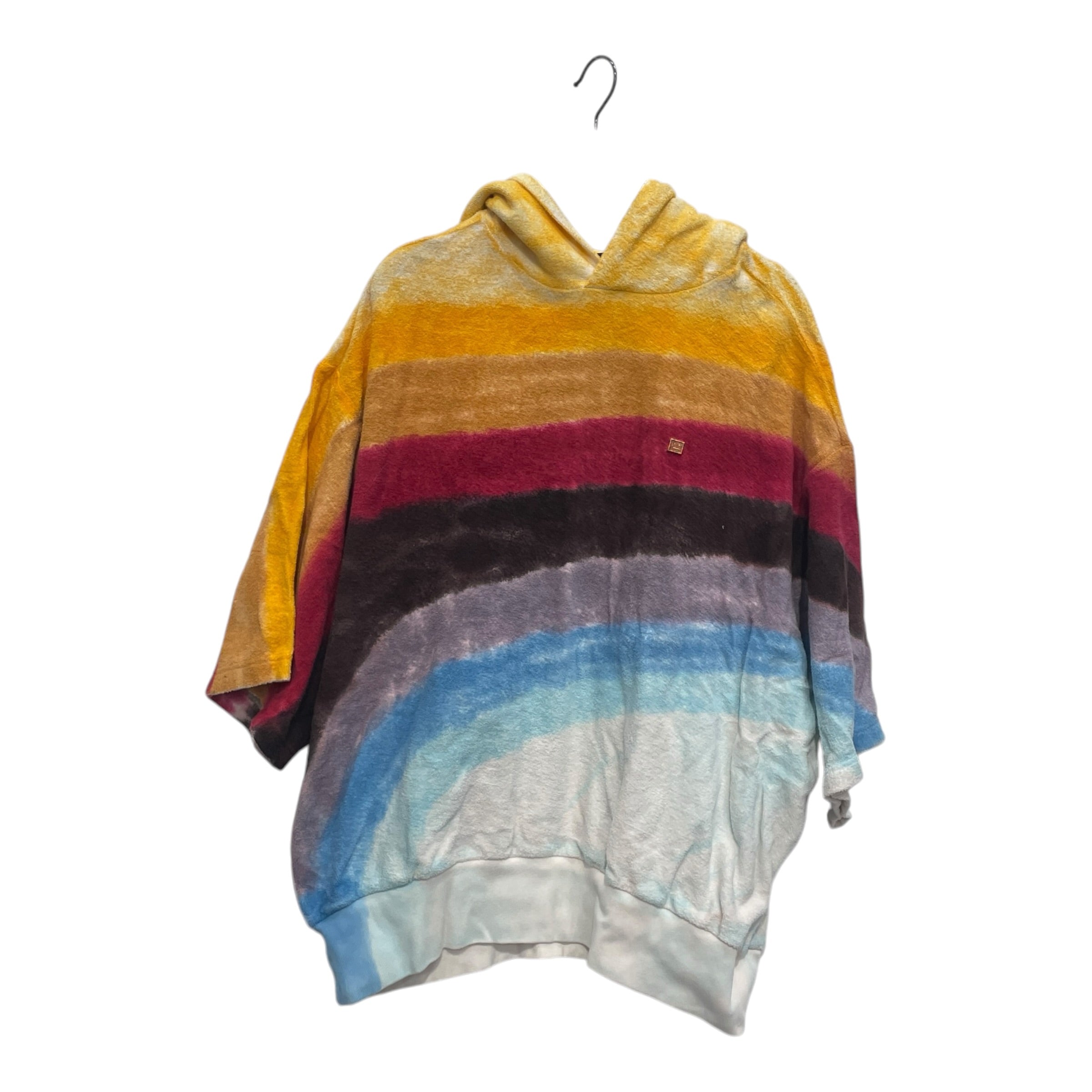 Acne Studios/T-Shirt/L/Cotton/MLT/Stripe/RAINBOW TERRYCLOTH HOODED T view 1