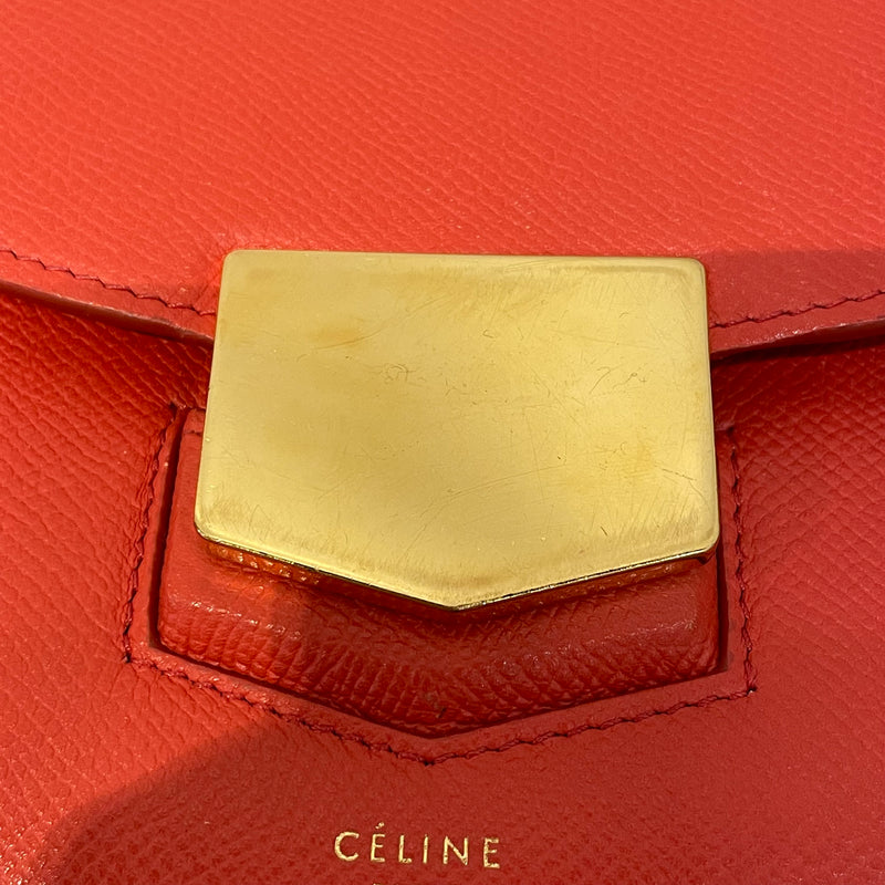 CELINE/Cross Body Bag/OS/Leather/RED/