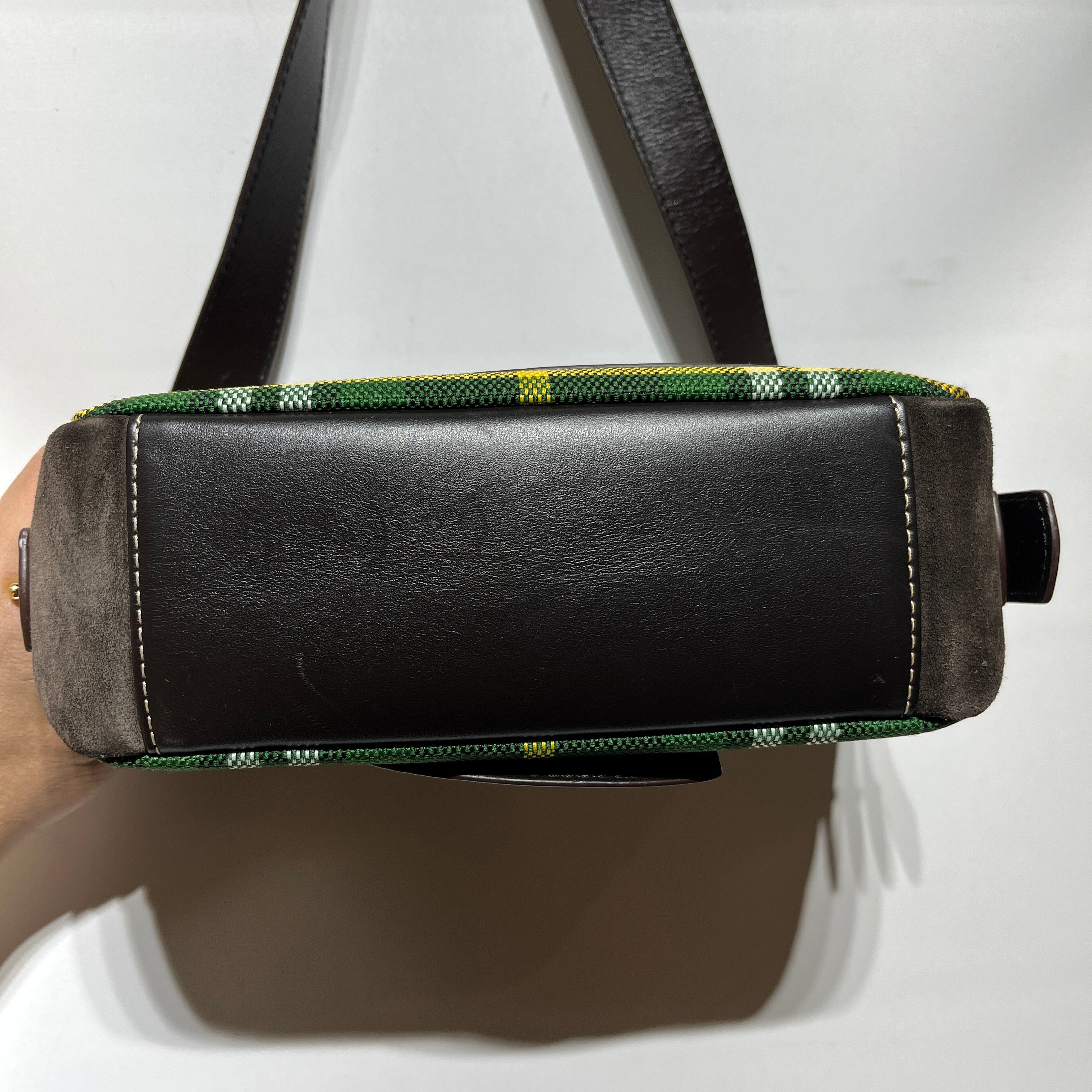 CAROLINA HERRERA/Cross Body Bag/M/Hombre Check/GRN/ view 7
