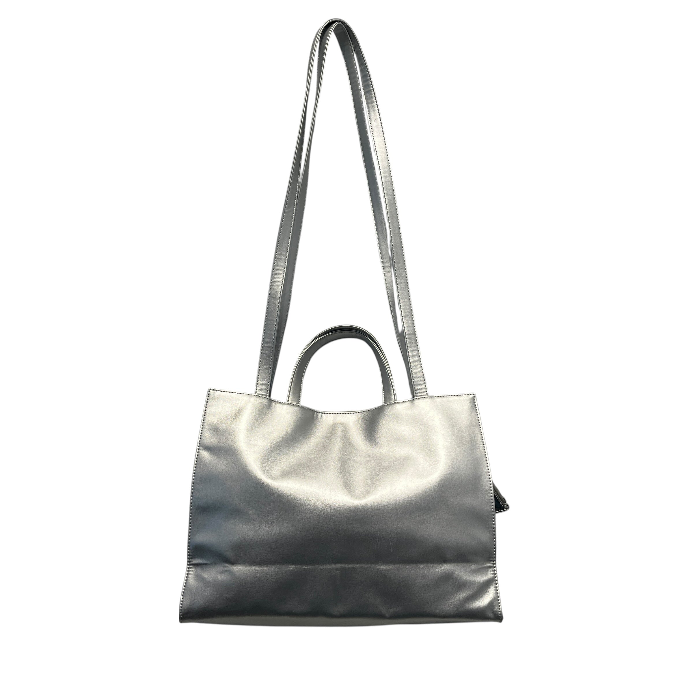 Telfar/Tote Bag/M/Polyester/SLV/tote shopping bag long strap view 2